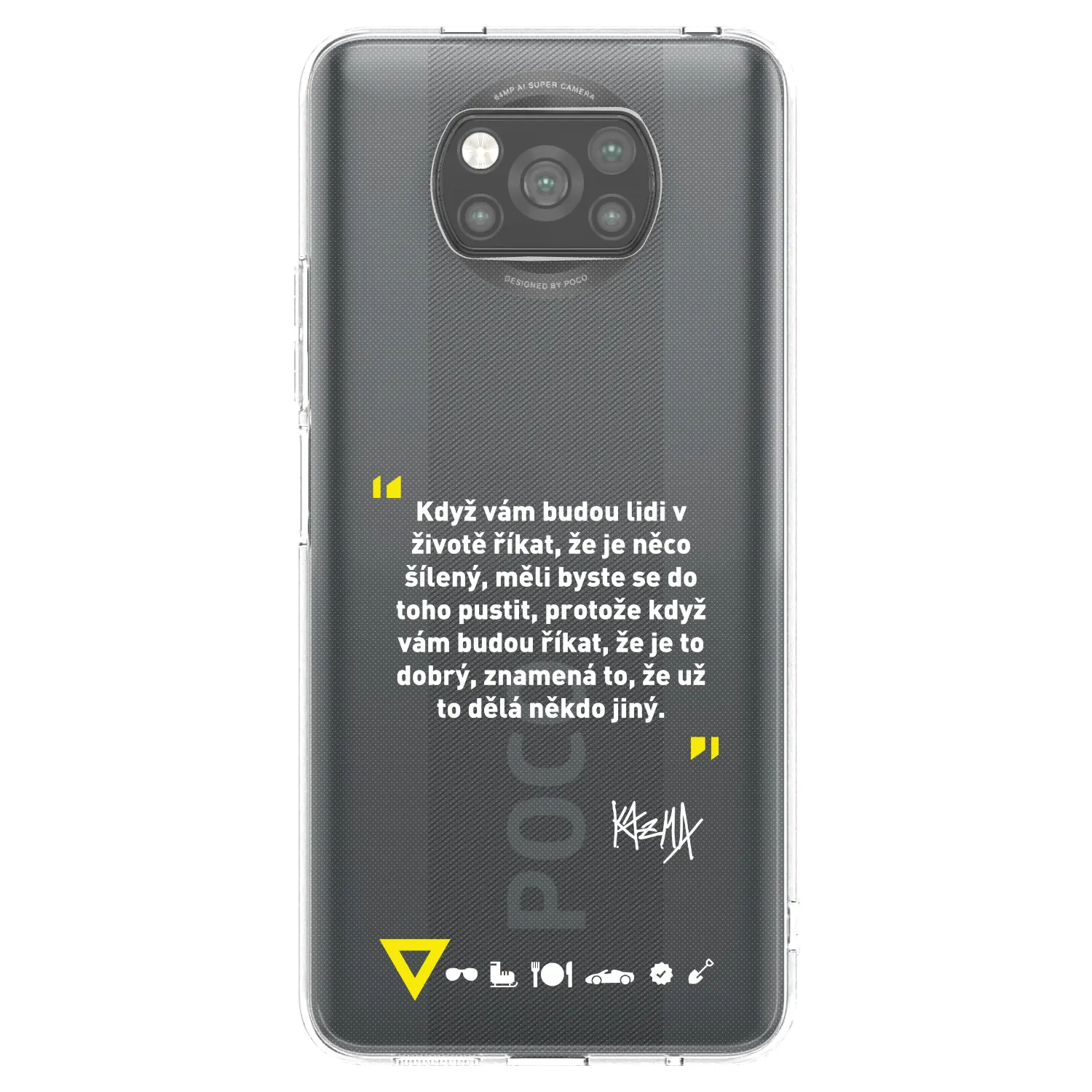 Picasee silikónový čierny obal pre Xiaomi Poco X3 - Kazma - MĚLI BYSTE SE DO TOHO PUSTIT