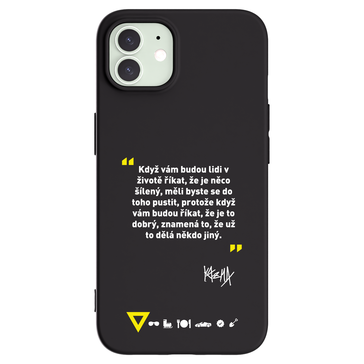 Picasee silikónový čierny obal pre Apple iPhone 12 - Kazma - MĚLI BYSTE SE DO TOHO PUSTIT