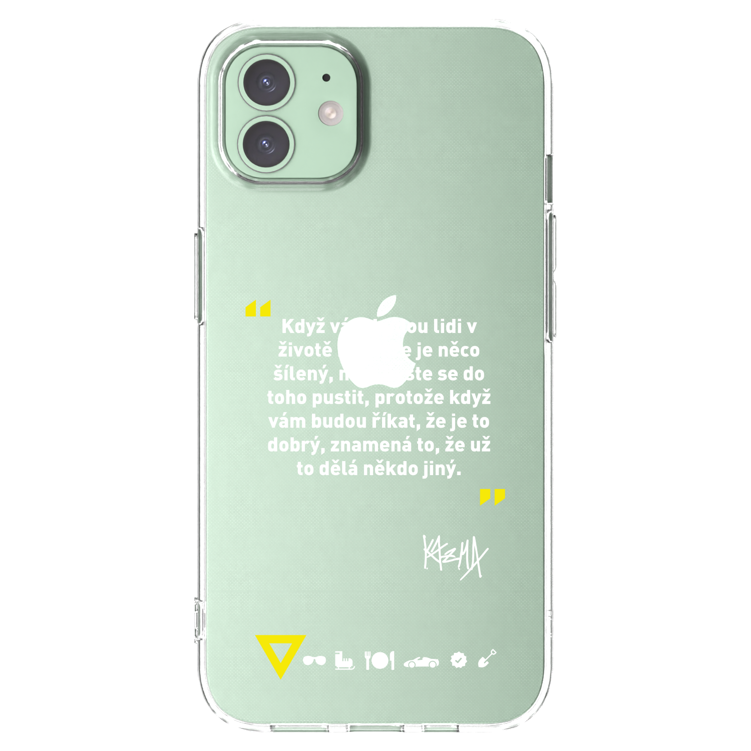 Picasee silikónový prehľadný obal pre Apple iPhone 12 Pro - Kazma - MĚLI BYSTE SE DO TOHO PUSTIT