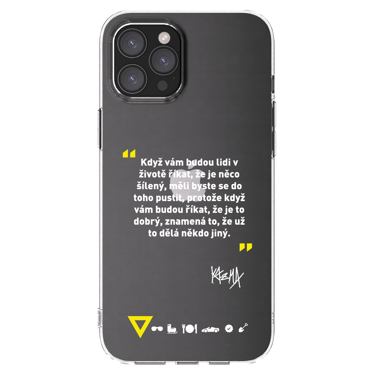 Picasee silikónový prehľadný obal pre Apple iPhone 12 Pro Max - Kazma - MĚLI BYSTE SE DO TOHO PUSTIT