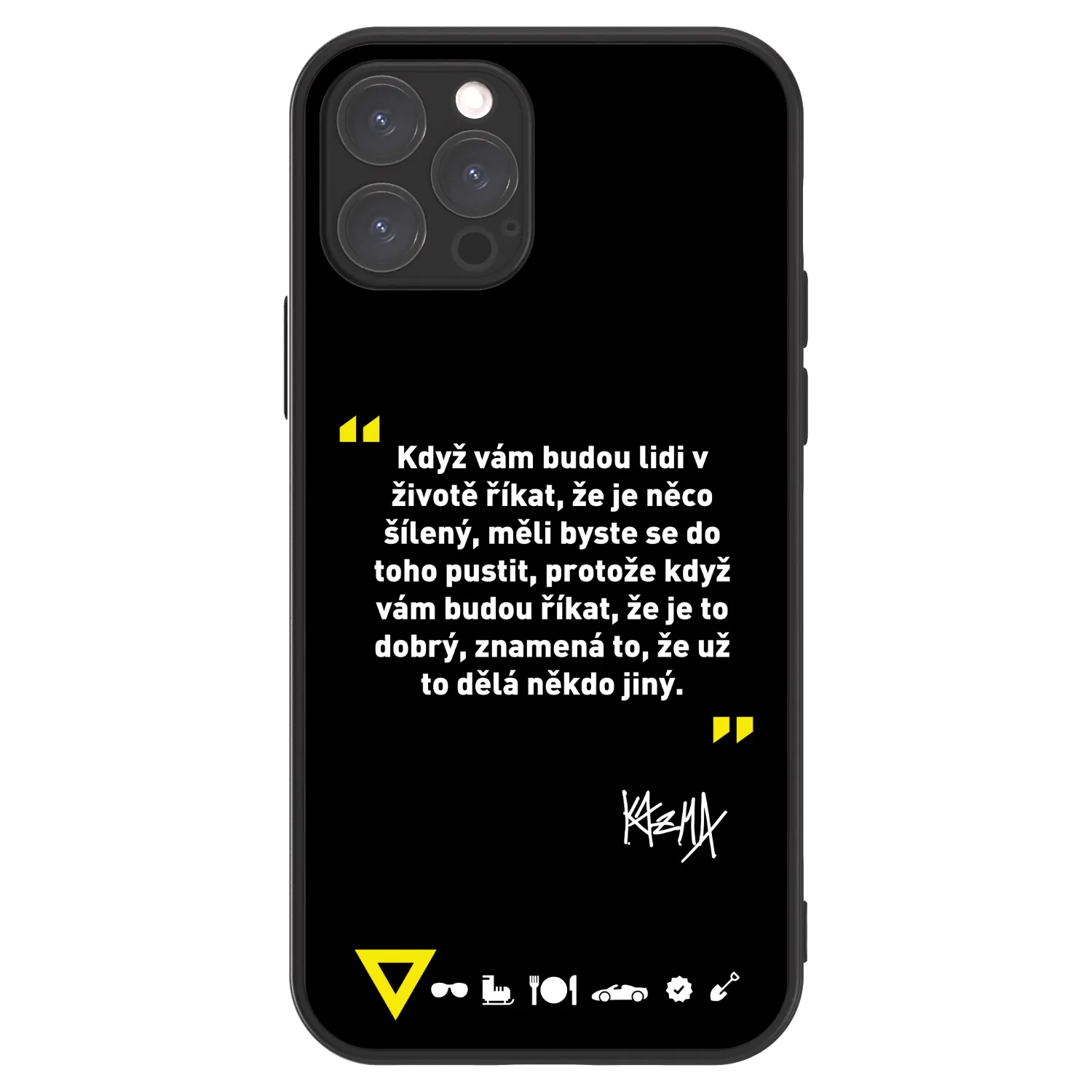 Picasee ULTIMATE CASE pro Apple iPhone 12 Pro - Kazma - MĚLI BYSTE SE DO TOHO PUSTIT