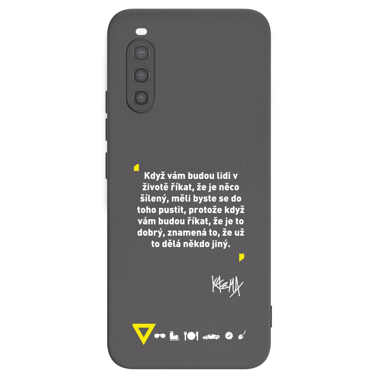 Picasee silikónový čierny obal pre Sony Xperia 10 II - Kazma - MĚLI BYSTE SE DO TOHO PUSTIT