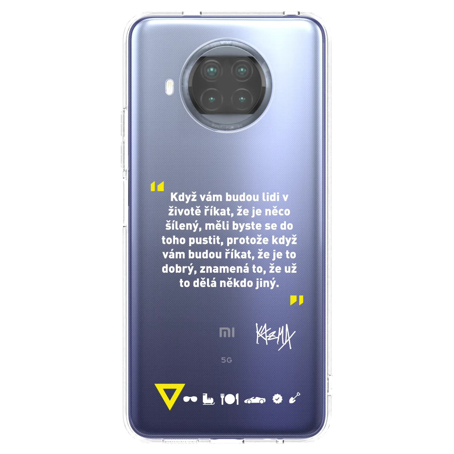 Picasee silikónový prehľadný obal pre Xiaomi Mi 10T Lite - Kazma - MĚLI BYSTE SE DO TOHO PUSTIT