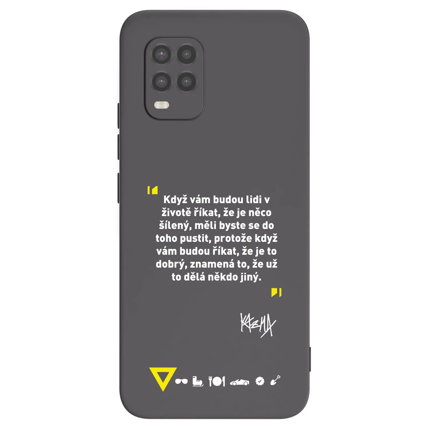 Picasee silikónový čierny obal pre Xiaomi Mi 10 Lite - Kazma - MĚLI BYSTE SE DO TOHO PUSTIT