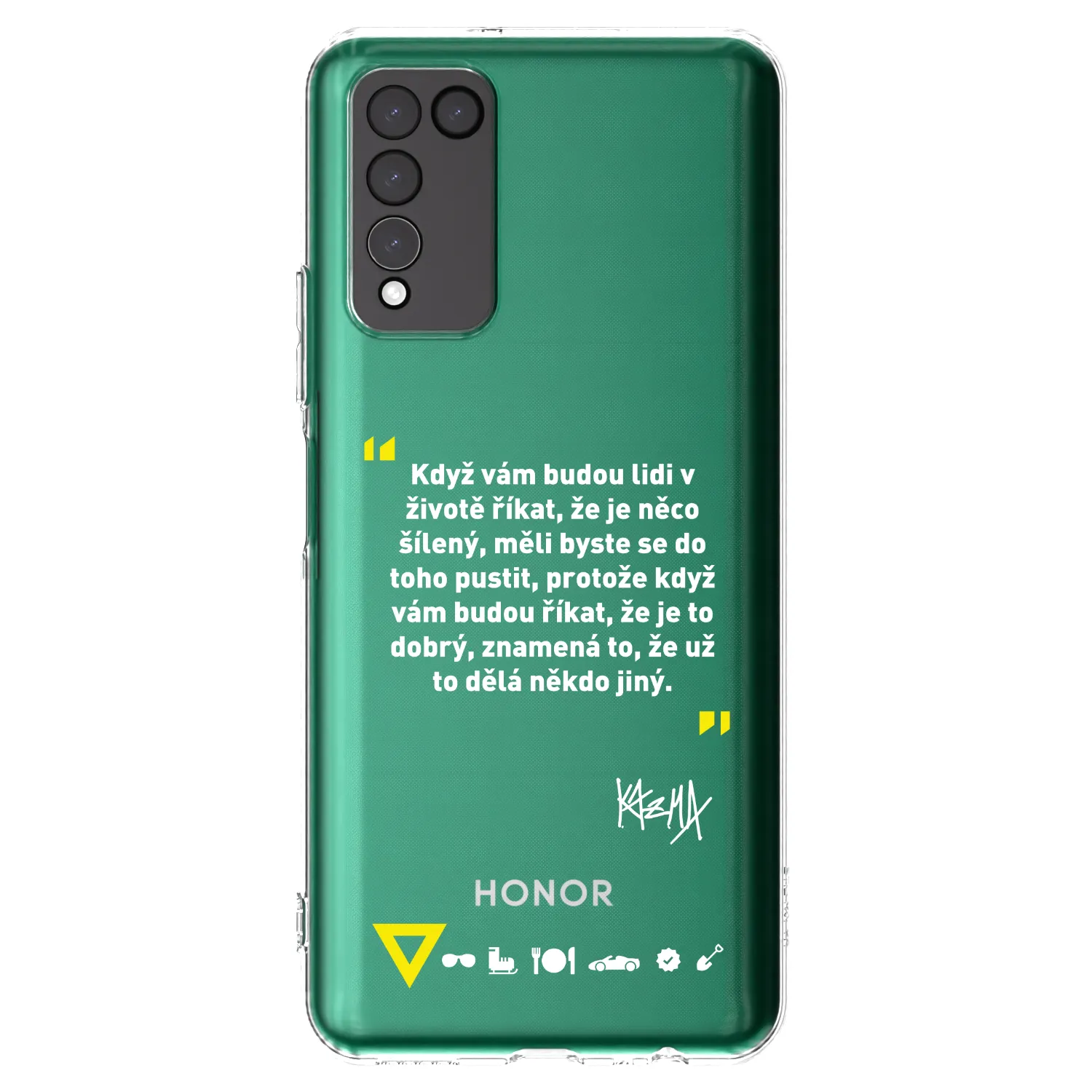 Silikónový prehľadný obal pre Honor 10X Lite - Kazma - MĚLI BYSTE SE DO TOHO PUSTIT