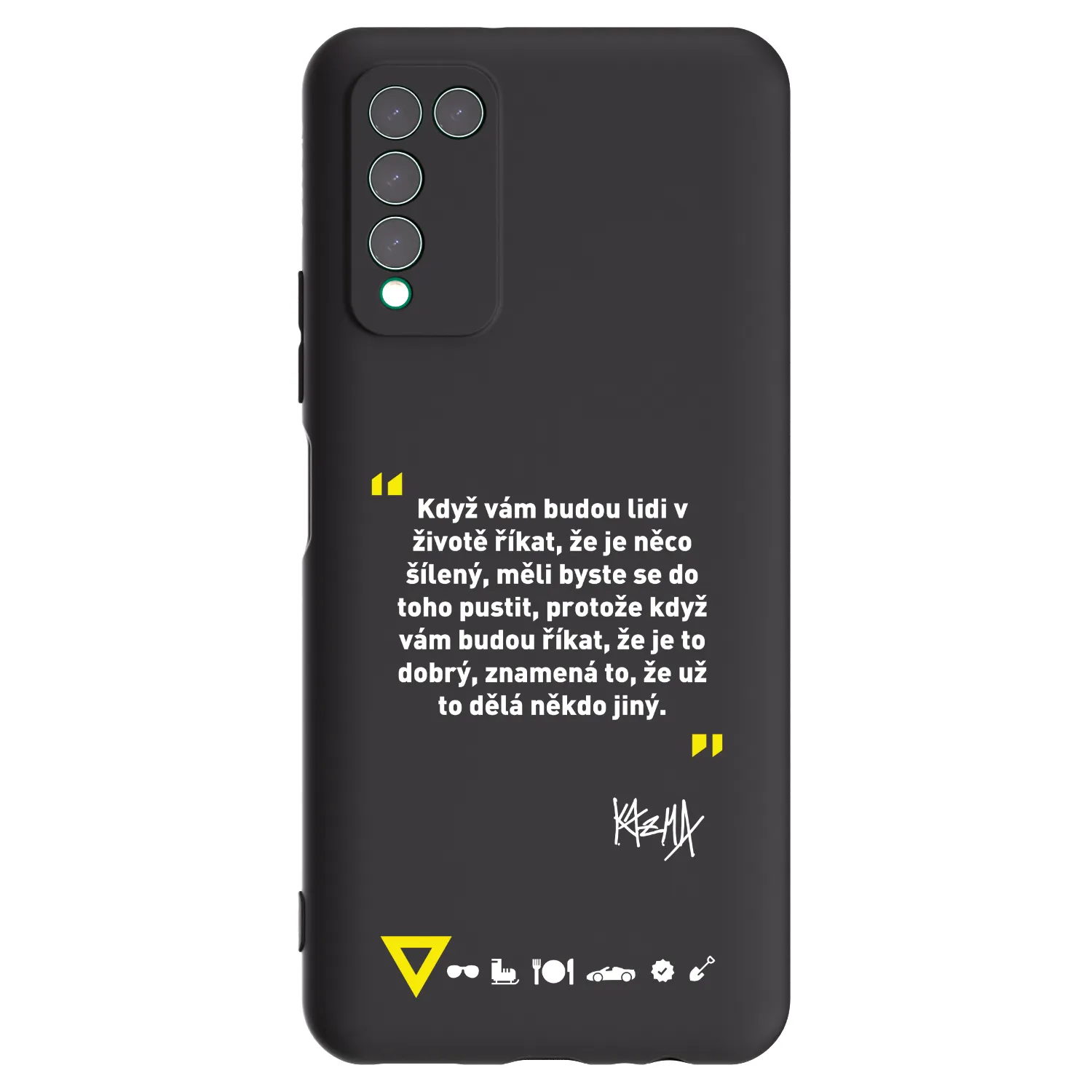 Picasee silikónový čierny obal pre Honor 10X Lite - Kazma - MĚLI BYSTE SE DO TOHO PUSTIT