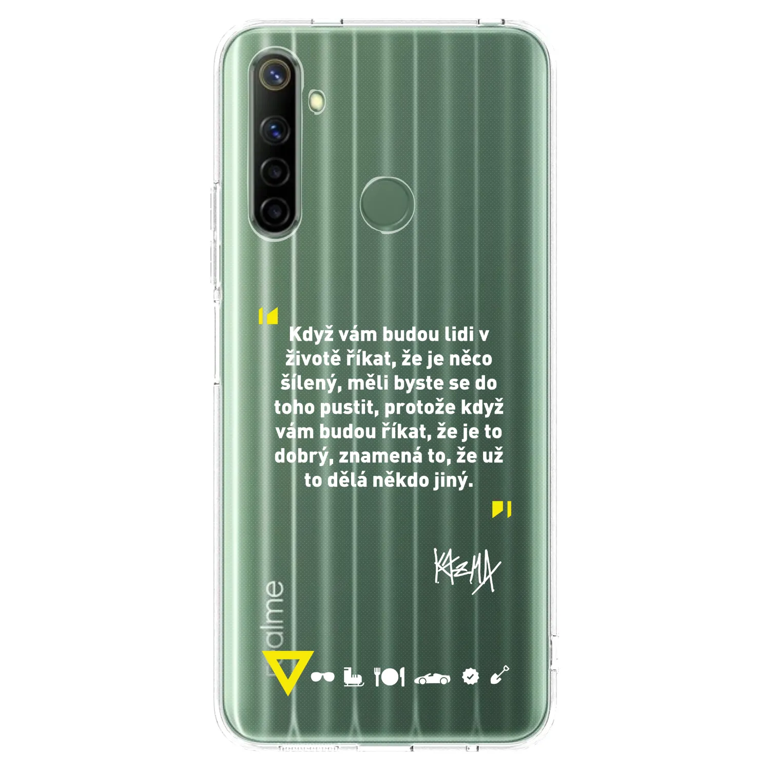 Picasee silikónový prehľadný obal pre Realme 6i - Kazma - MĚLI BYSTE SE DO TOHO PUSTIT
