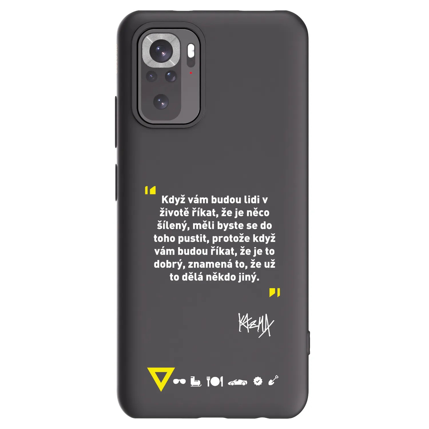 Picasee silikónový čierny obal pre Xiaomi Redmi Note 10 - Kazma - MĚLI BYSTE SE DO TOHO PUSTIT