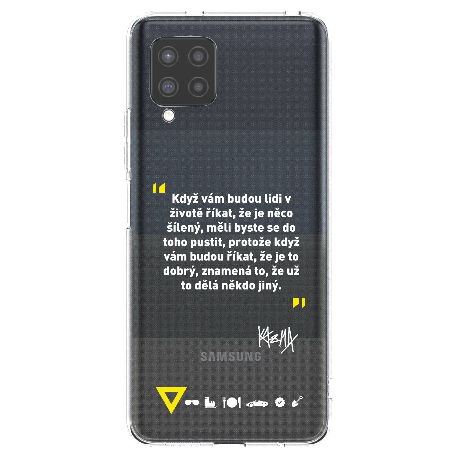 Picasee silikónový prehľadný obal pre Samsung Galaxy A42 A426B - Kazma - MĚLI BYSTE SE DO TOHO PUSTIT