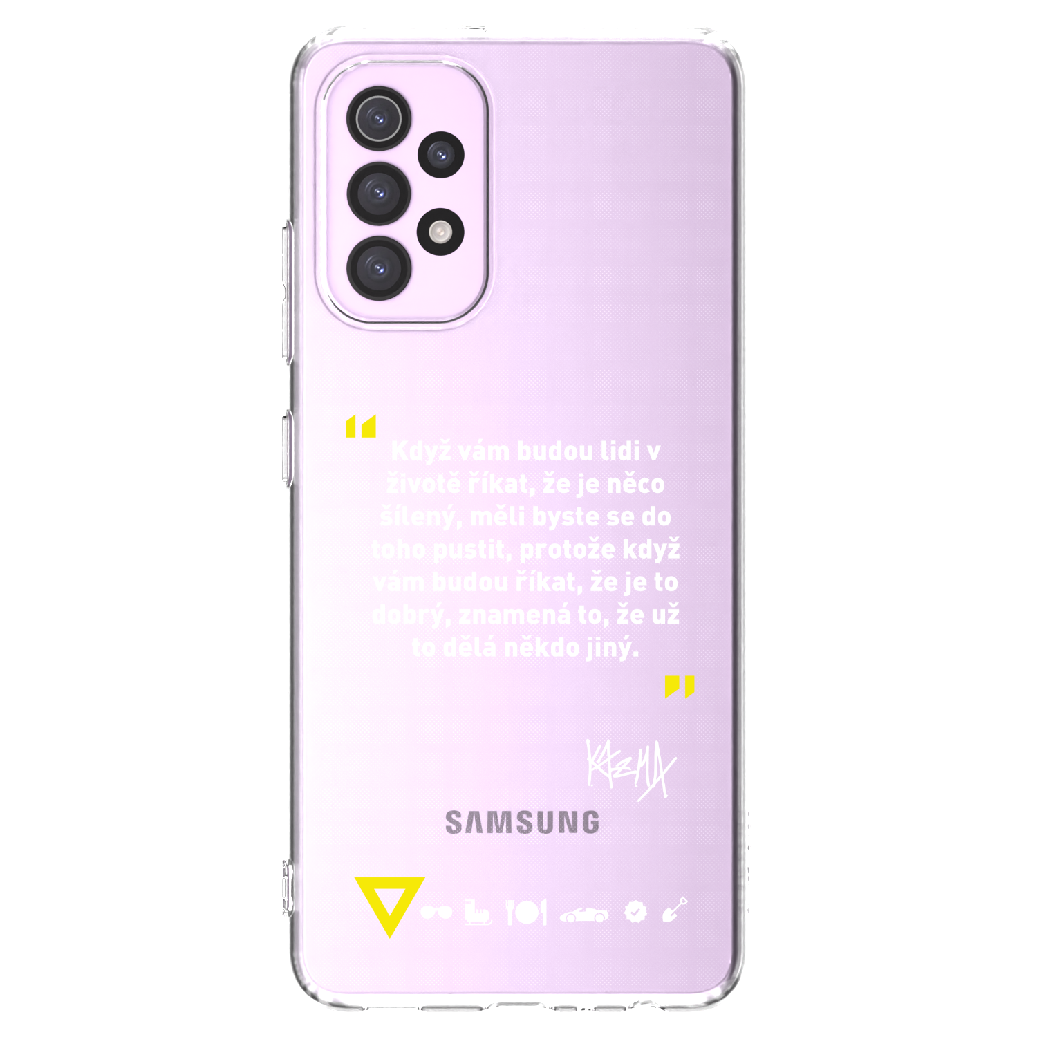Picasee silikónový prehľadný obal pre Samsung Galaxy A32 5G A326B - Kazma - MĚLI BYSTE SE DO TOHO PUSTIT