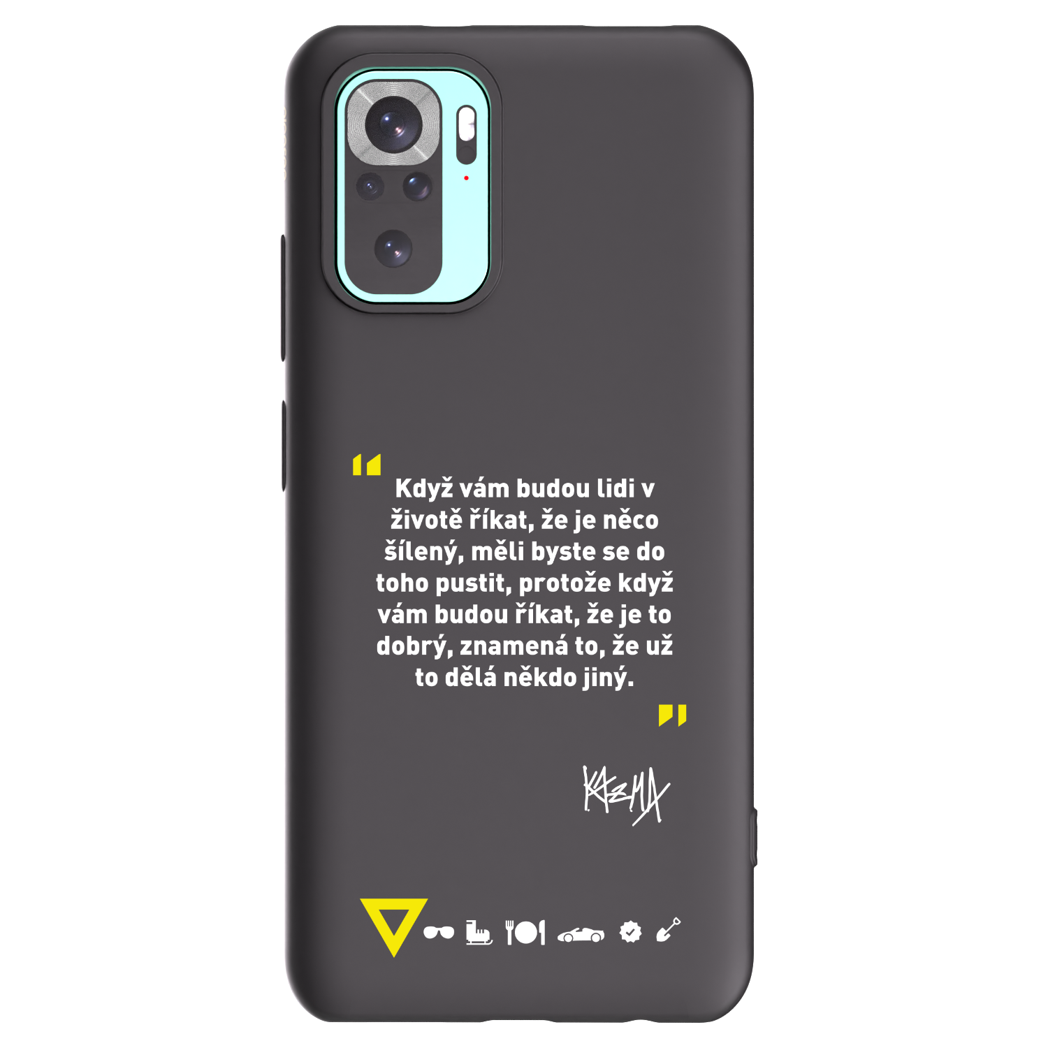 Picasee silikónový čierny obal pre Xiaomi Redmi Note 10 Pro - Kazma - MĚLI BYSTE SE DO TOHO PUSTIT
