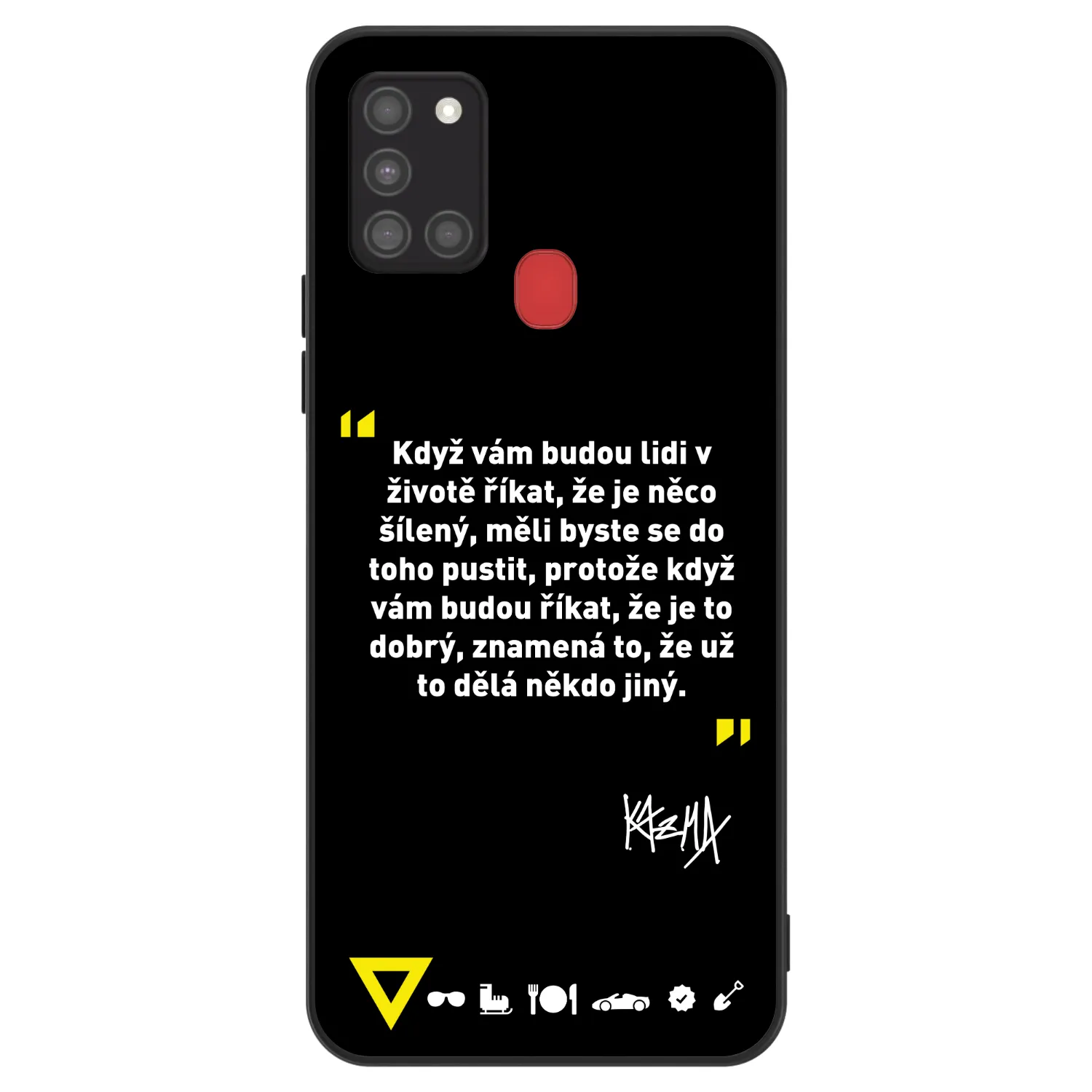 Picasee ULTIMATE CASE pro Samsung Galaxy A21s - Kazma - MĚLI BYSTE SE DO TOHO PUSTIT