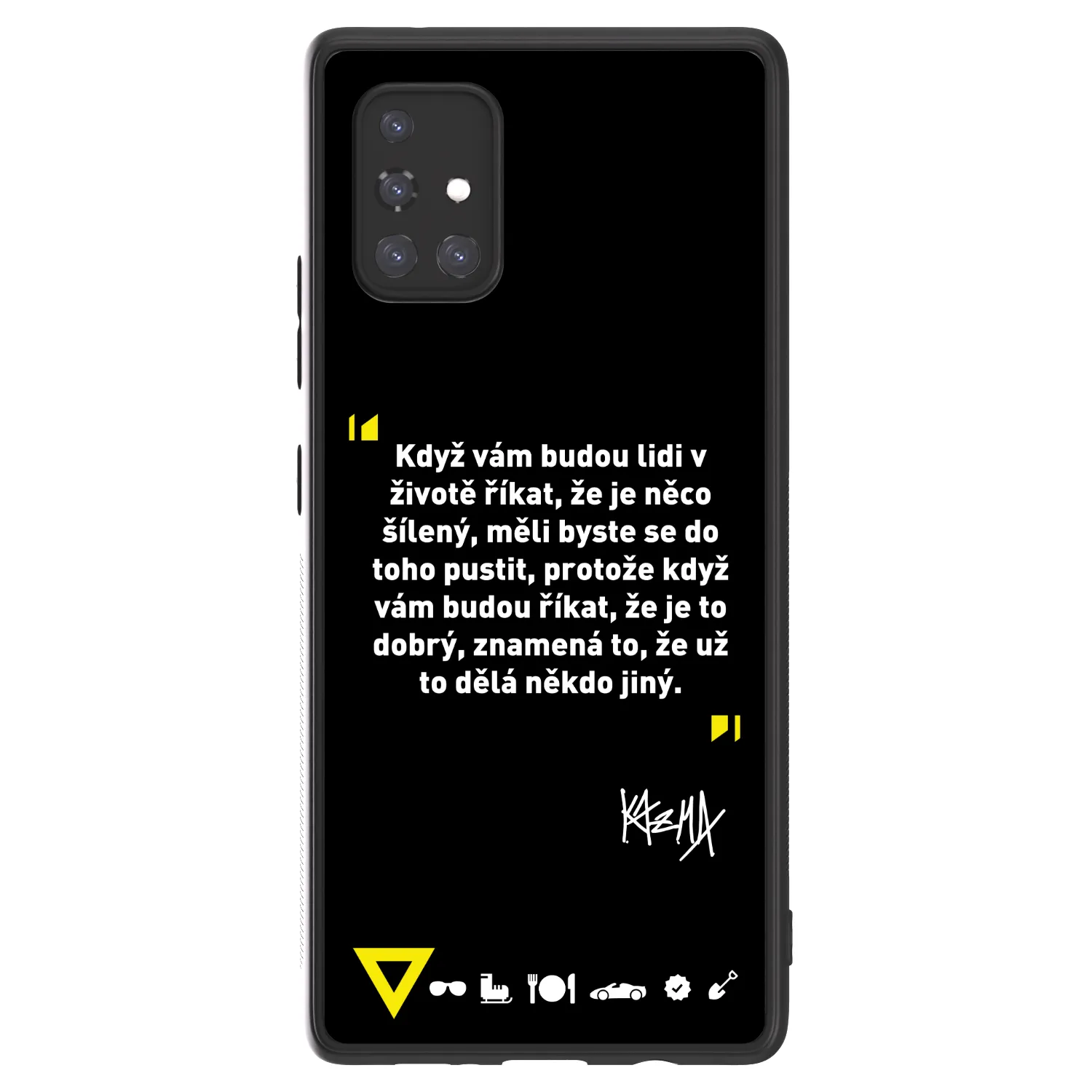Picasee ULTIMATE CASE pro Samsung Galaxy A71 A715F - Kazma - MĚLI BYSTE SE DO TOHO PUSTIT
