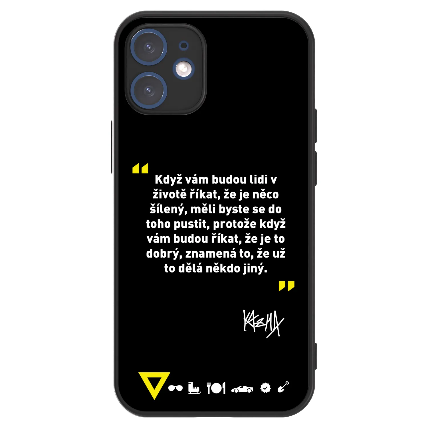 Picasee ULTIMATE CASE pro Apple iPhone 12 mini - Kazma - MĚLI BYSTE SE DO TOHO PUSTIT