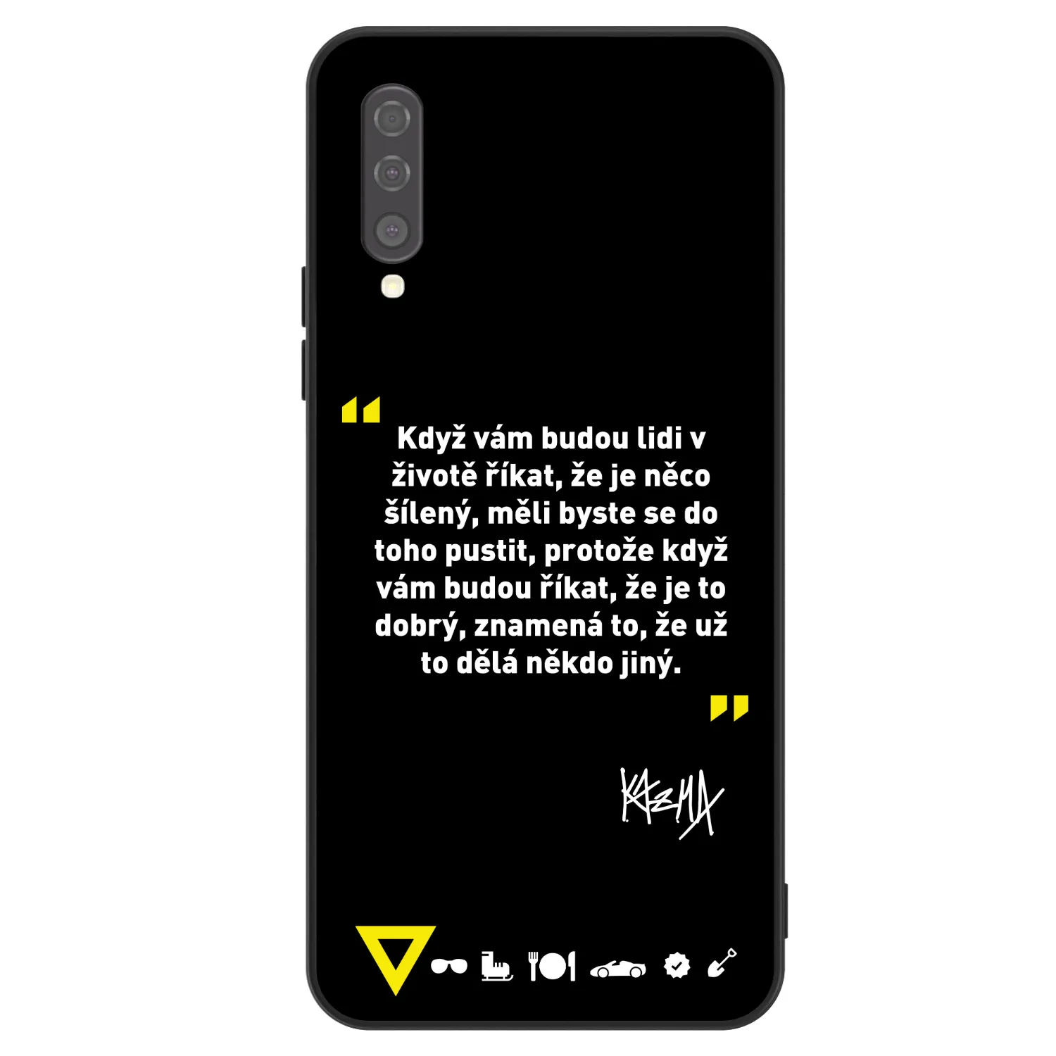 Picasee ULTIMATE CASE pro Samsung Galaxy A50 A505F - Kazma - MĚLI BYSTE SE DO TOHO PUSTIT
