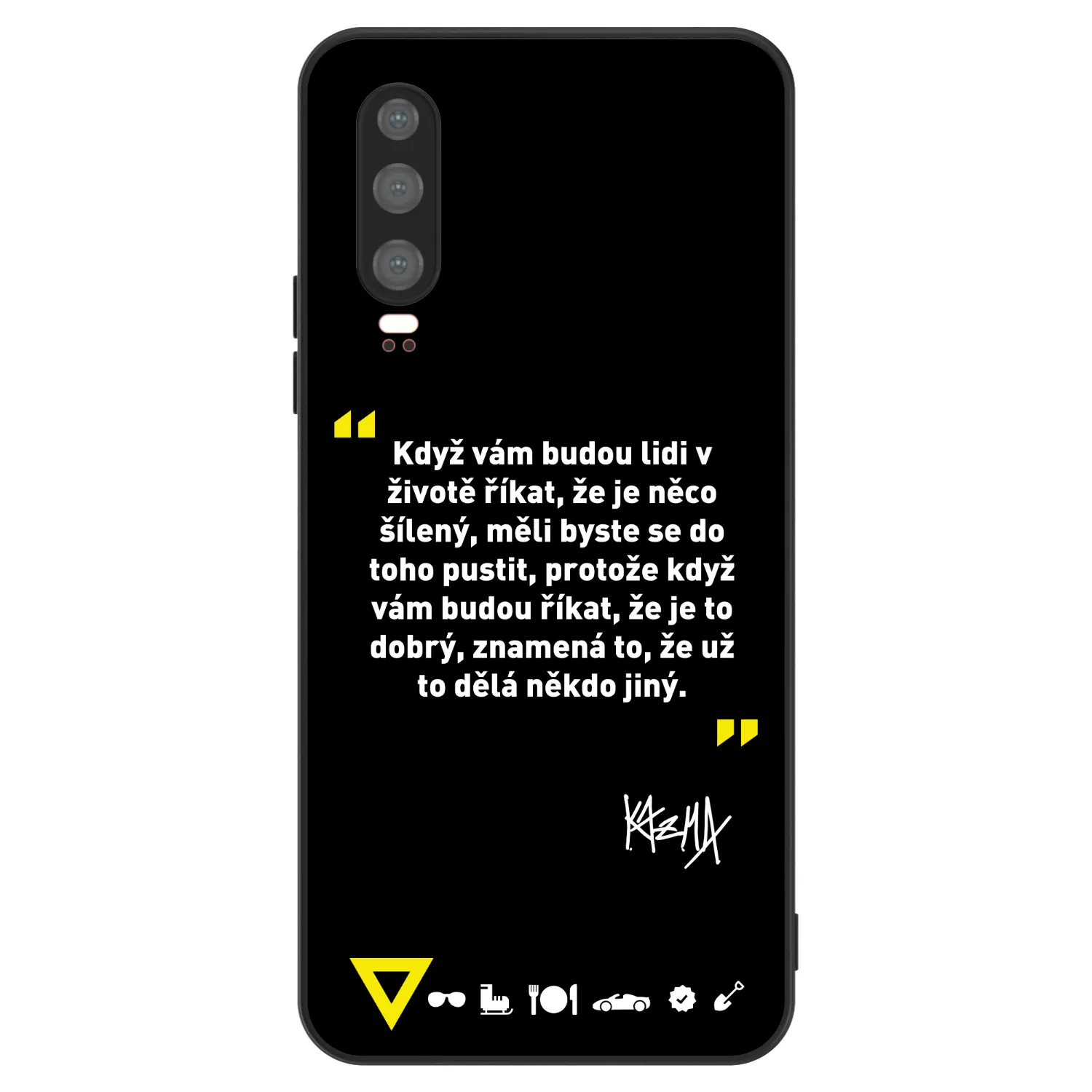 Picasee ULTIMATE CASE pro Huawei P30 - Kazma - MĚLI BYSTE SE DO TOHO PUSTIT