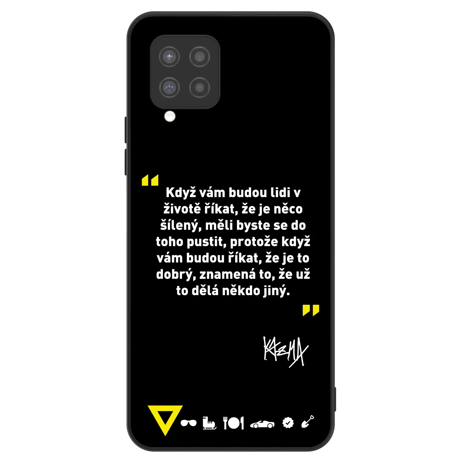 Picasee ULTIMATE CASE pro Samsung Galaxy A42 A426B - Kazma - MĚLI BYSTE SE DO TOHO PUSTIT