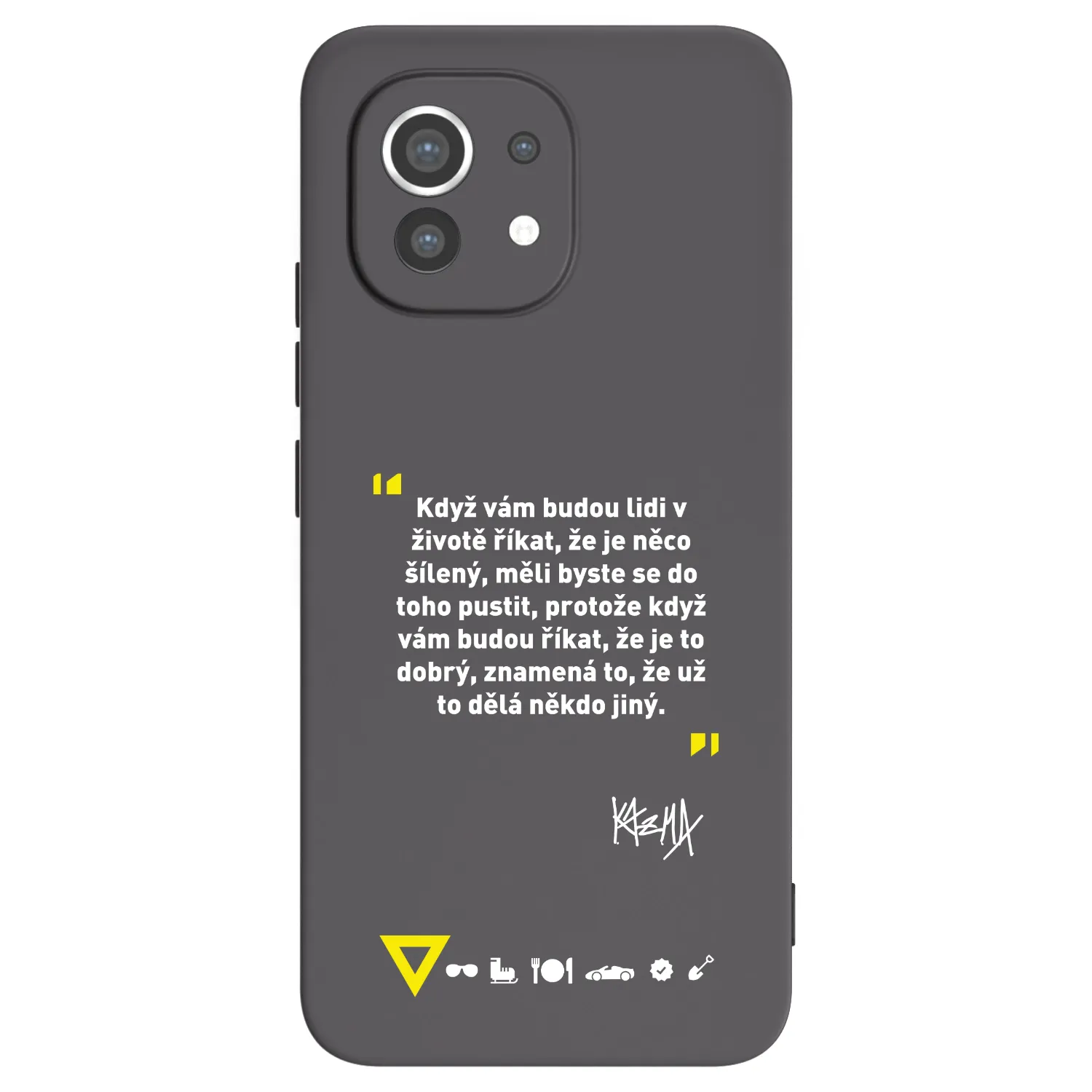 Picasee silikónový čierny obal pre Xiaomi Mi 11 - Kazma - MĚLI BYSTE SE DO TOHO PUSTIT