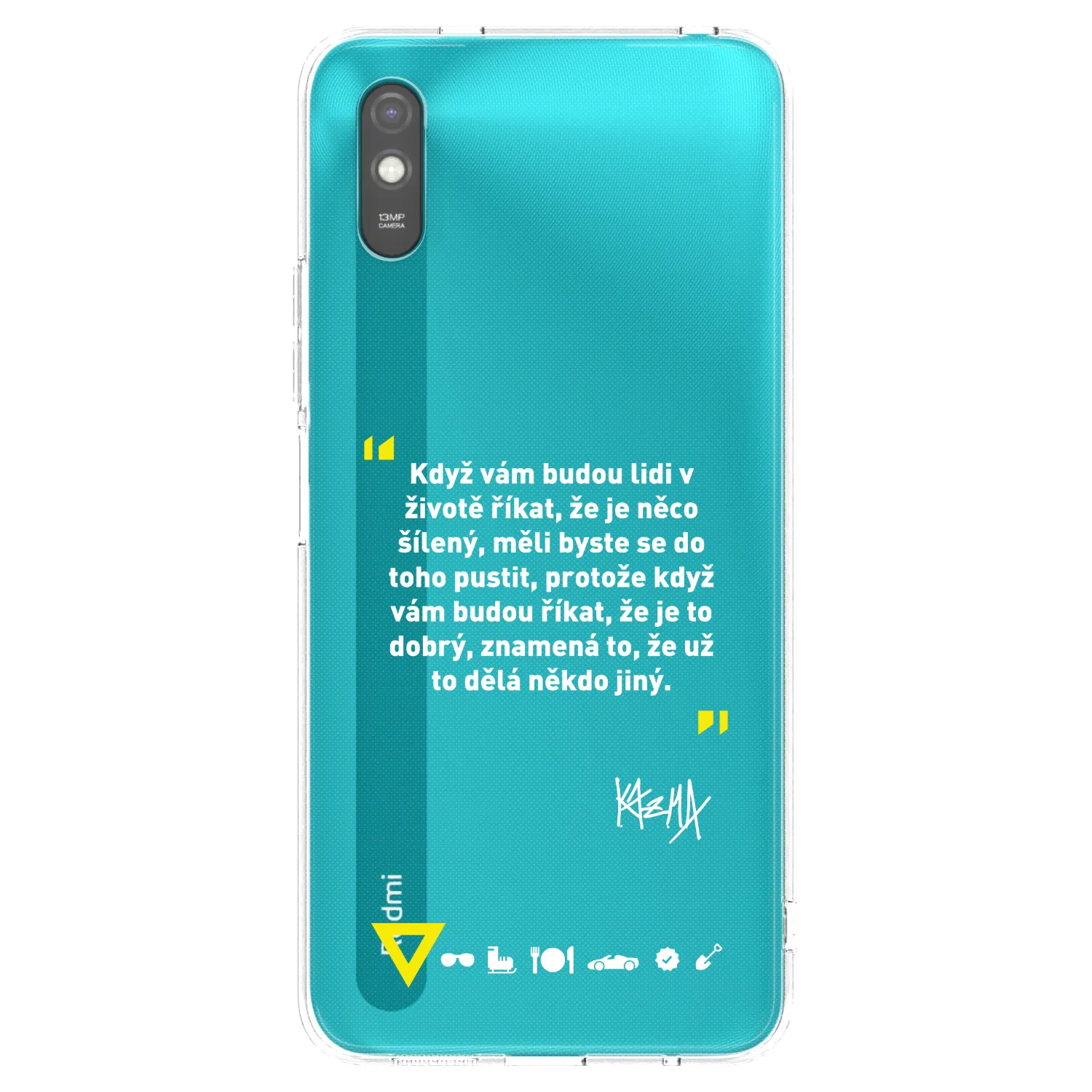 Picasee silikónový prehľadný obal pre Xiaomi Redmi 9AT - Kazma - MĚLI BYSTE SE DO TOHO PUSTIT