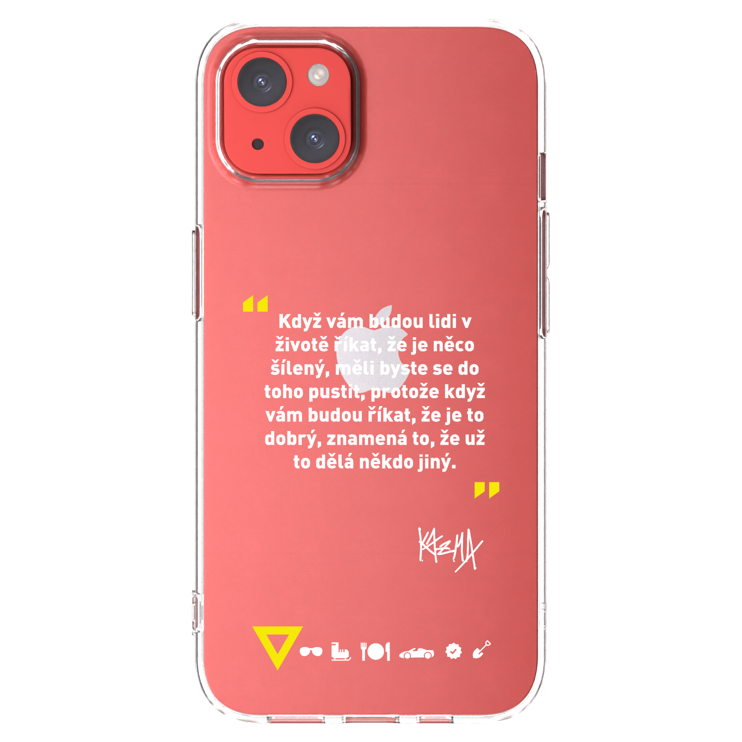Picasee silikónový prehľadný obal pre Apple iPhone 13 - Kazma - MĚLI BYSTE SE DO TOHO PUSTIT
