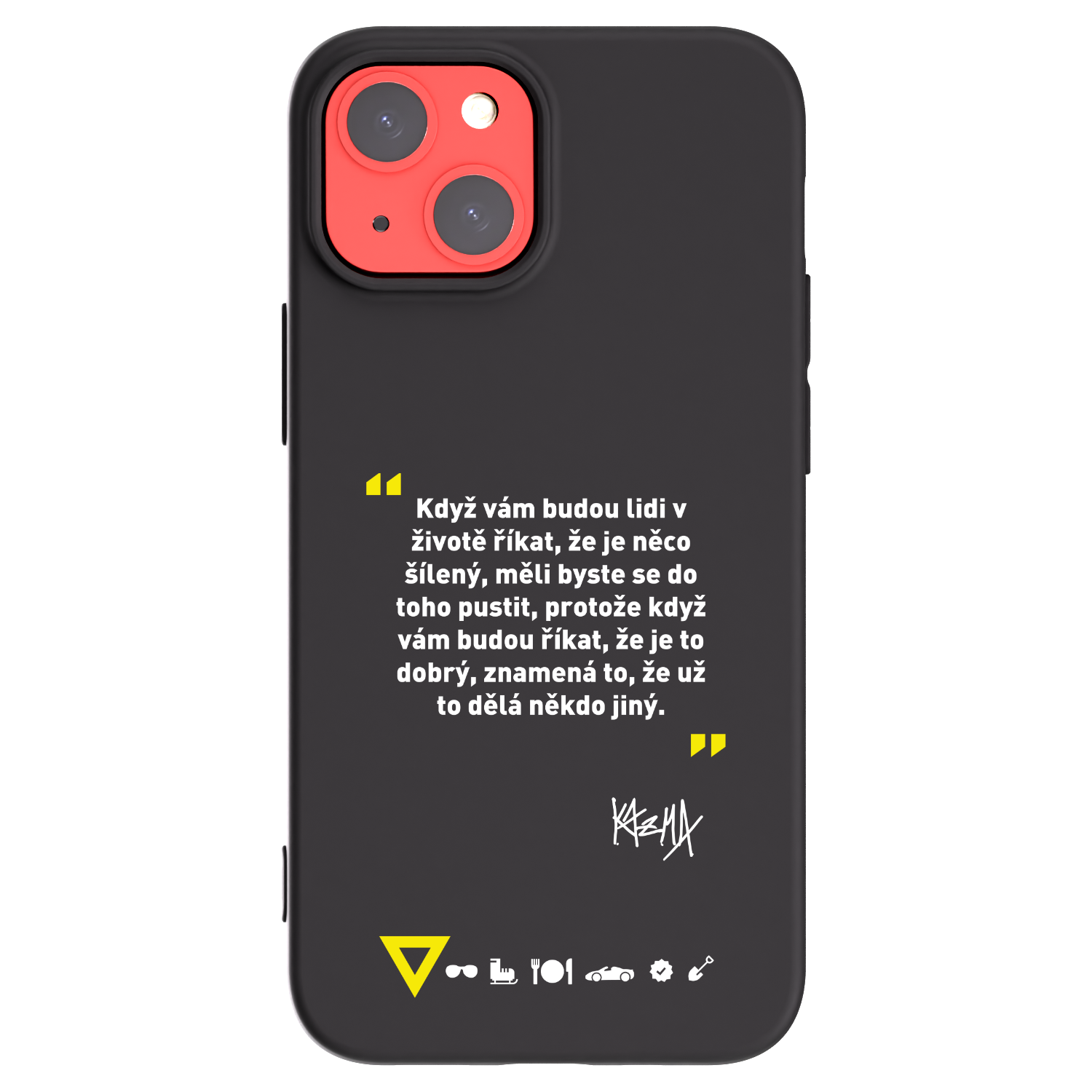 Picasee silikónový čierny obal pre Apple iPhone 13 mini - Kazma - MĚLI BYSTE SE DO TOHO PUSTIT