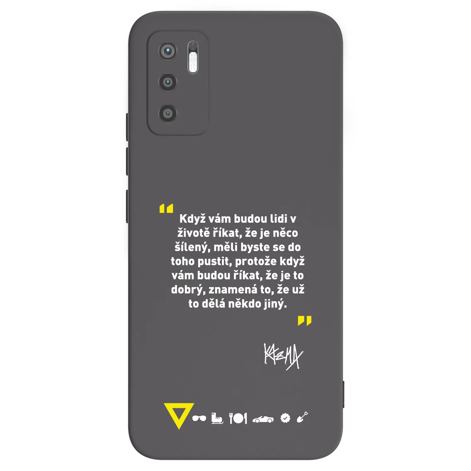 Picasee silikónový čierny obal pre Xiaomi Redmi Note 10 5G - Kazma - MĚLI BYSTE SE DO TOHO PUSTIT