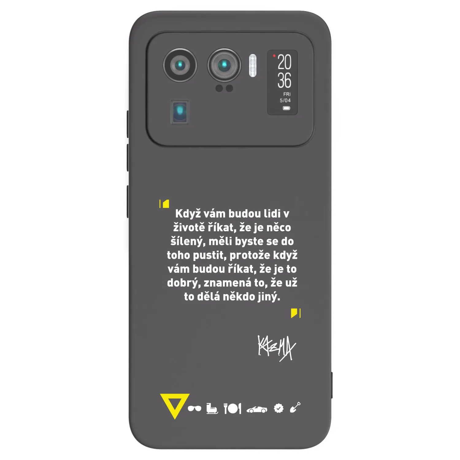 Picasee silikónový čierny obal pre Xiaomi Mi 11 Ultra - Kazma - MĚLI BYSTE SE DO TOHO PUSTIT