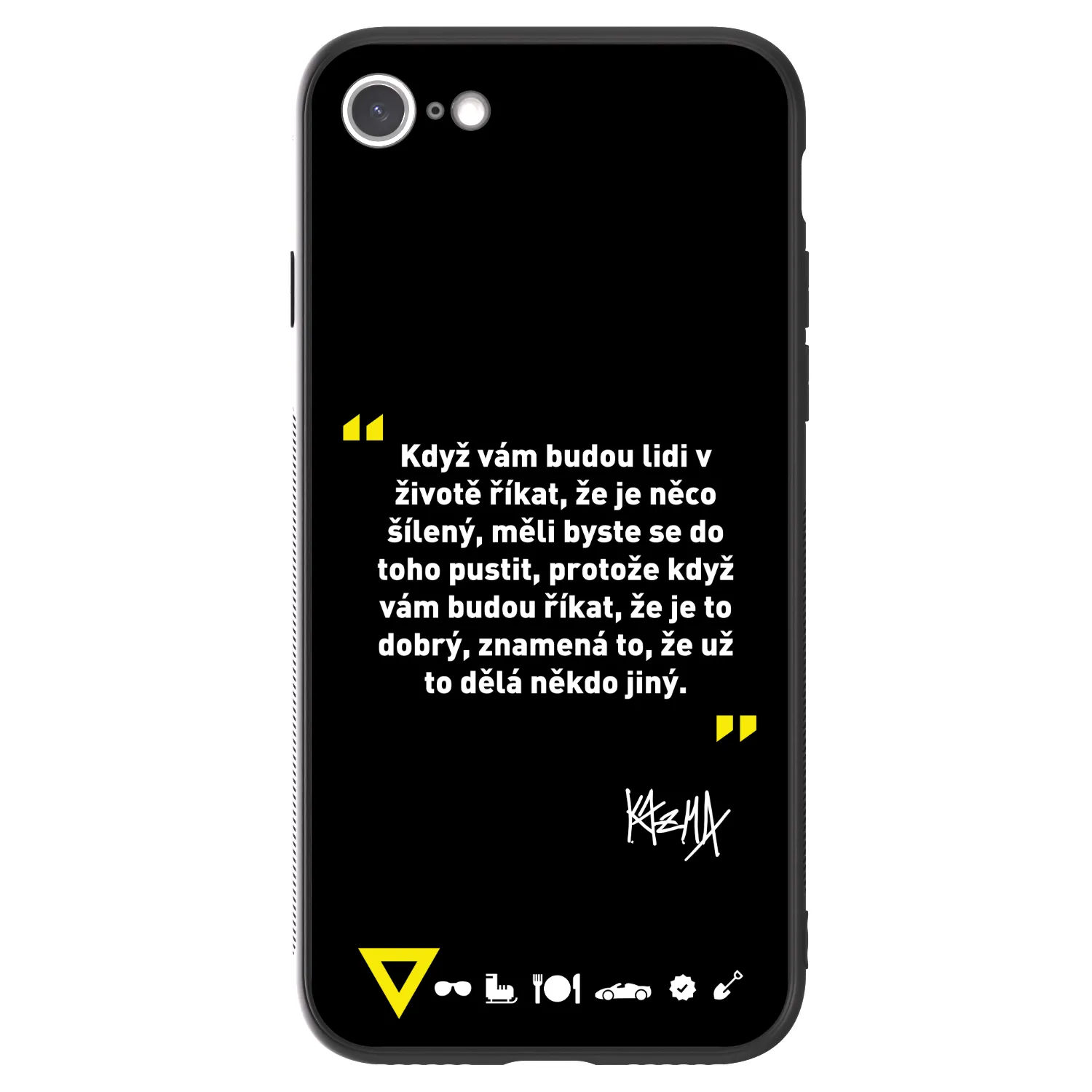 Picasee ULTIMATE CASE pro Apple iPhone 8 - Kazma - MĚLI BYSTE SE DO TOHO PUSTIT