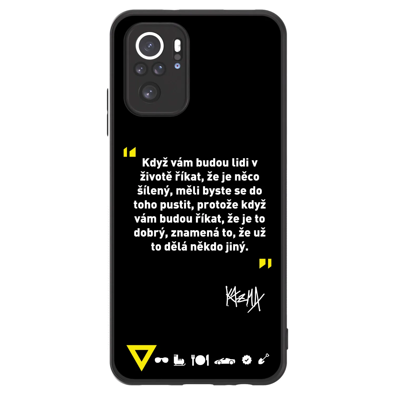 Picasee ULTIMATE CASE pro Xiaomi Redmi Note 10S - Kazma - MĚLI BYSTE SE DO TOHO PUSTIT