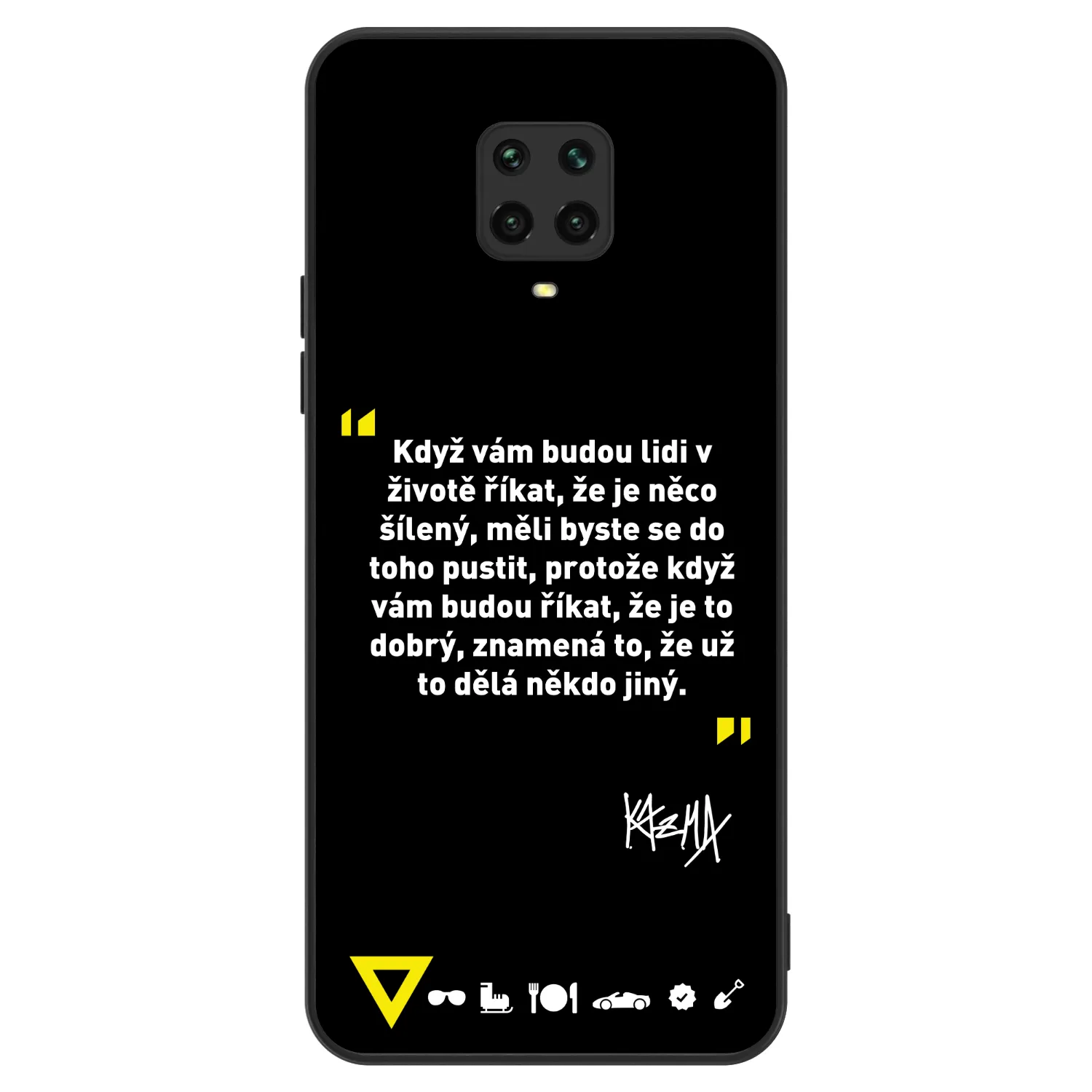 Picasee ULTIMATE CASE pro Xiaomi Redmi Note 9S - Kazma - MĚLI BYSTE SE DO TOHO PUSTIT