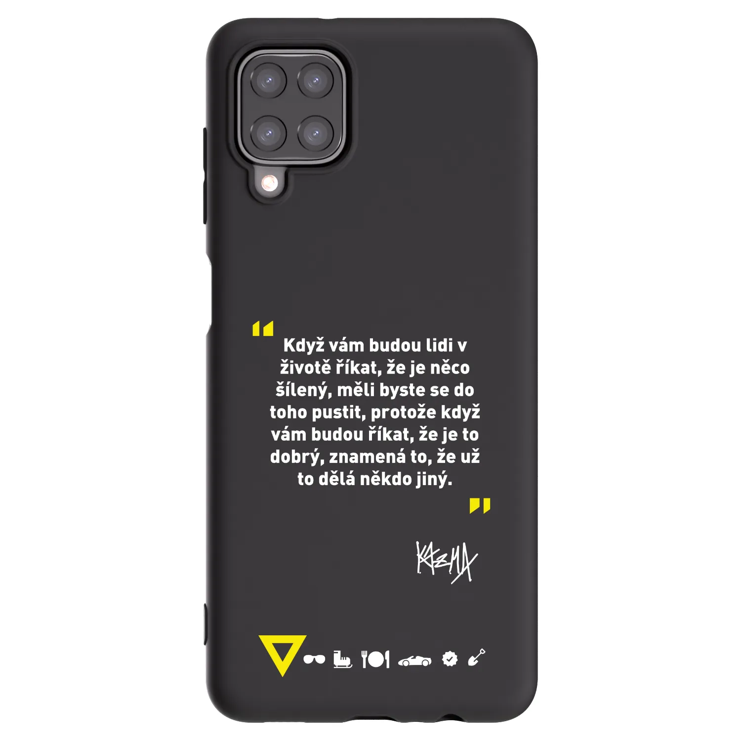 Picasee silikónový čierny obal pre Samsung Galaxy M12 M127F - Kazma - MĚLI BYSTE SE DO TOHO PUSTIT