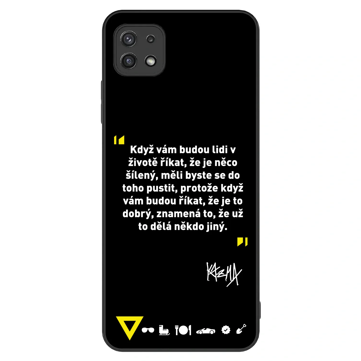 Picasee ULTIMATE CASE pro Samsung Galaxy A22 A226B 5G - Kazma - MĚLI BYSTE SE DO TOHO PUSTIT