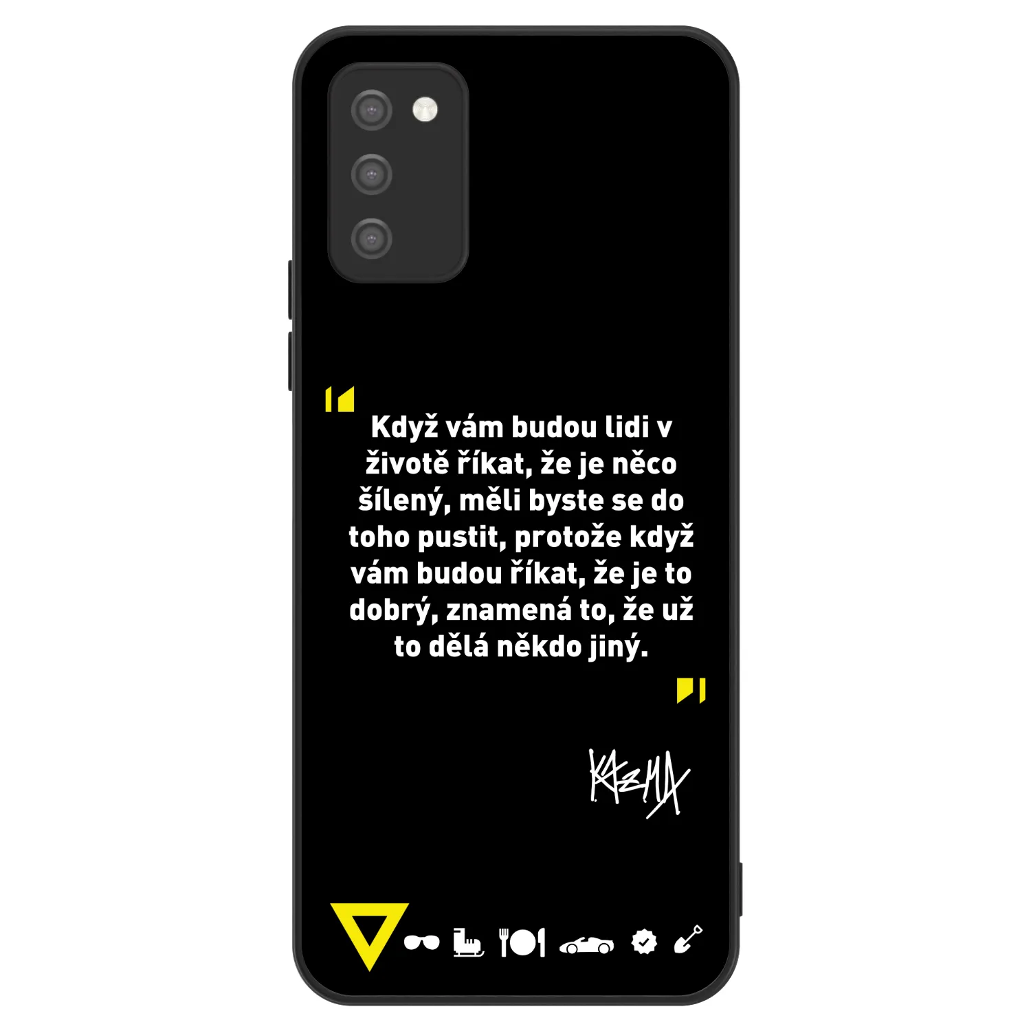 Picasee ULTIMATE CASE pro Samsung Galaxy A02s A025G - Kazma - MĚLI BYSTE SE DO TOHO PUSTIT