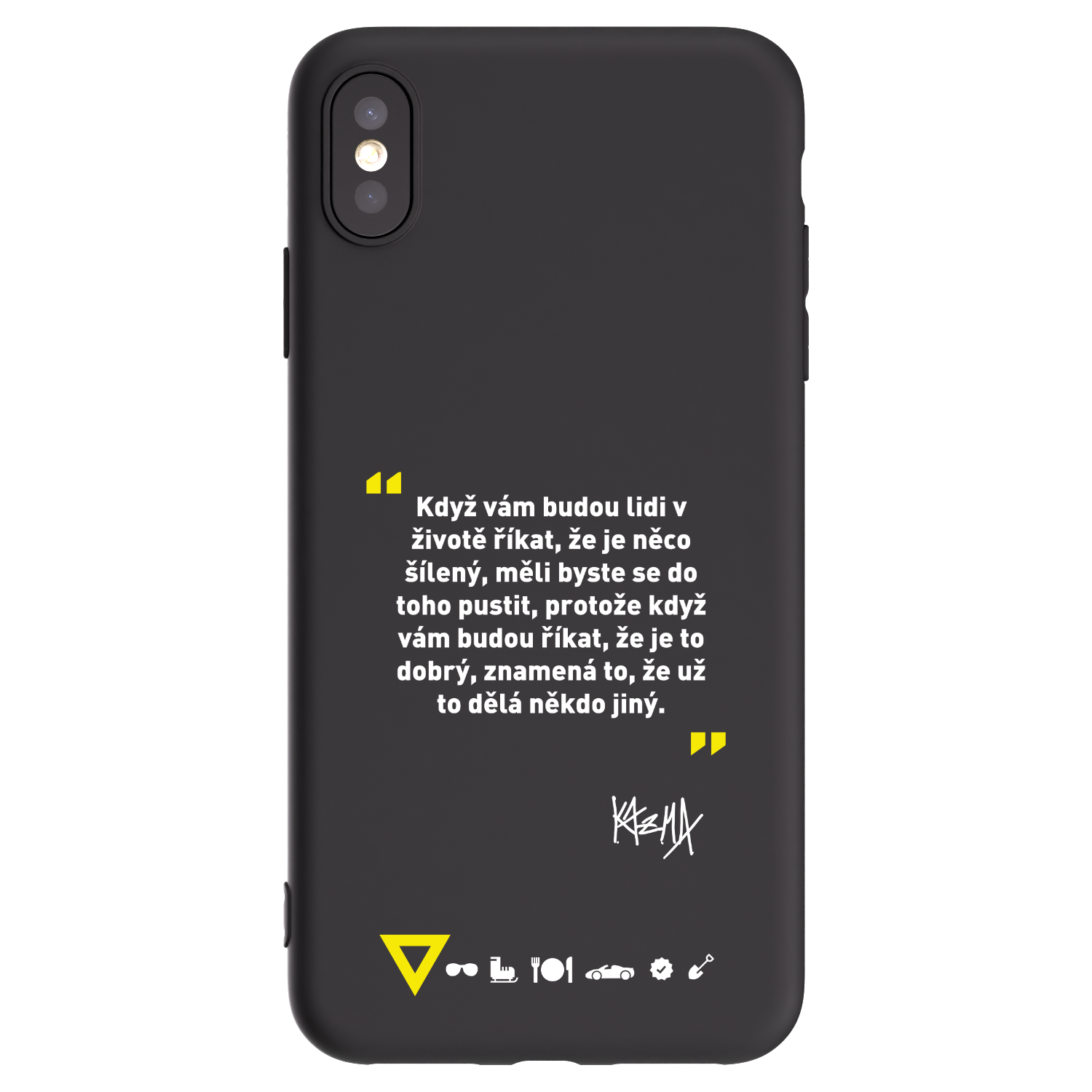 Picasee silikónový čierny obal pre Apple iPhone XS Max - Kazma - MĚLI BYSTE SE DO TOHO PUSTIT