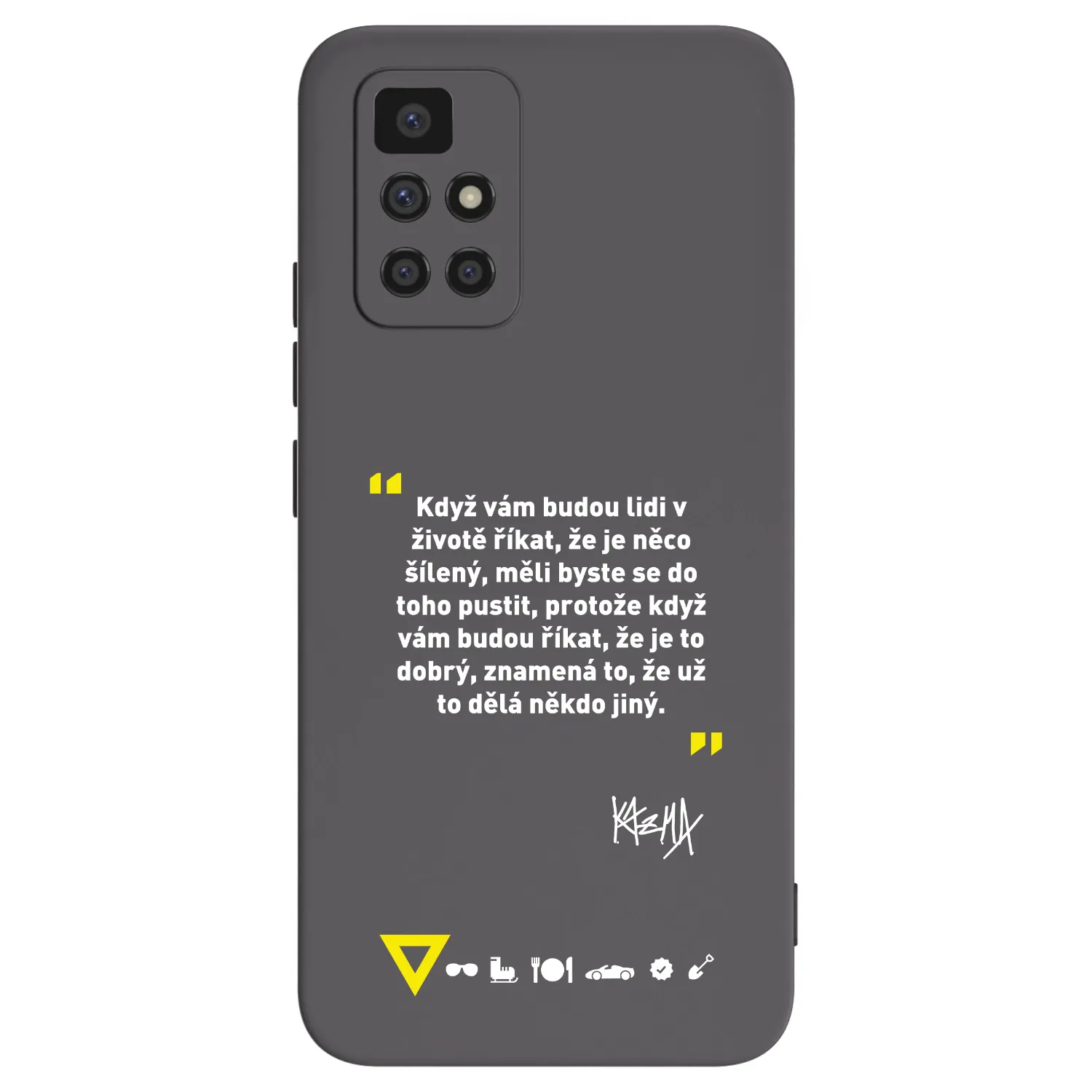 Picasee silikónový čierny obal pre Xiaomi Redmi 10 - Kazma - MĚLI BYSTE SE DO TOHO PUSTIT