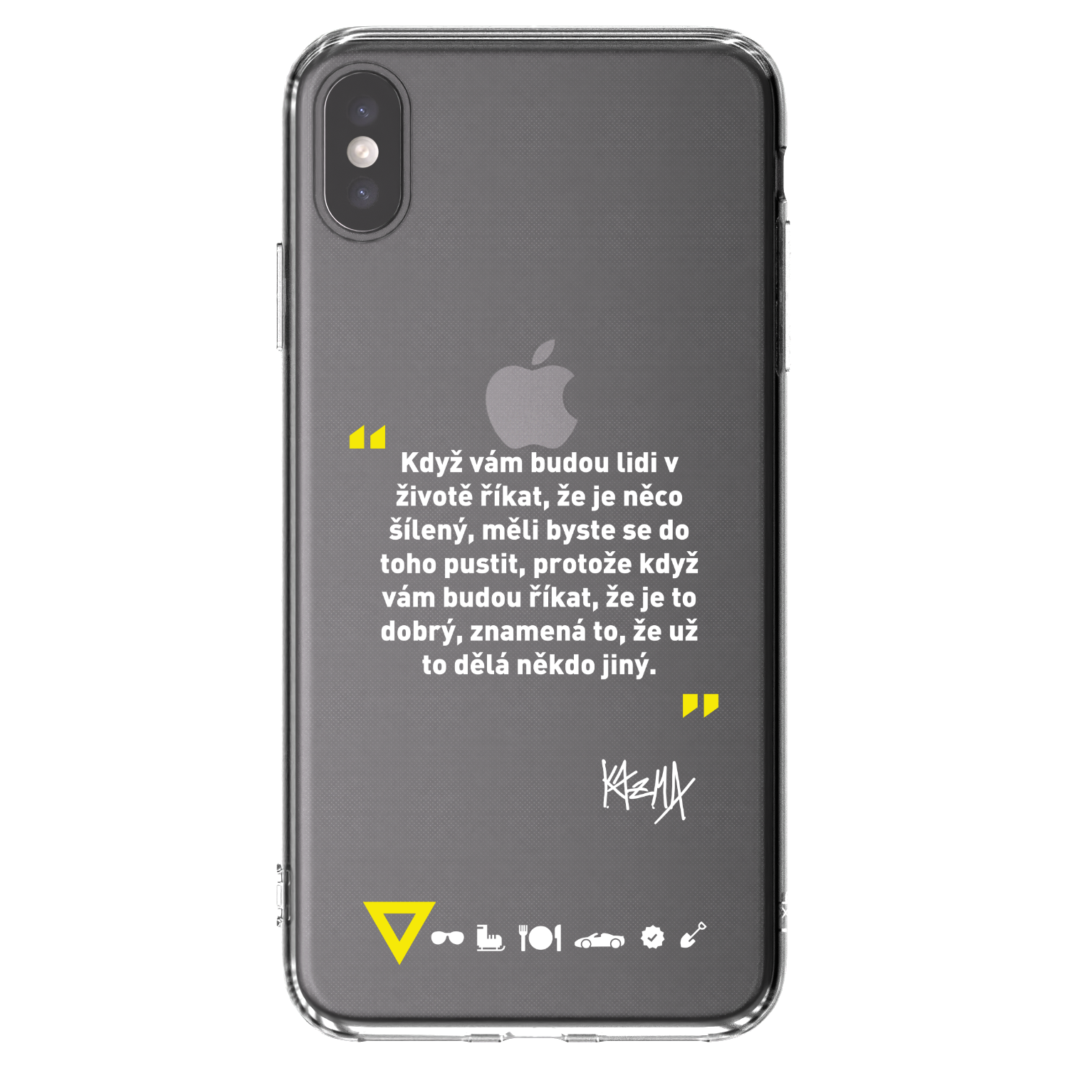 Picasee silikónový prehľadný obal pre Apple iPhone XS Max - Kazma - MĚLI BYSTE SE DO TOHO PUSTIT