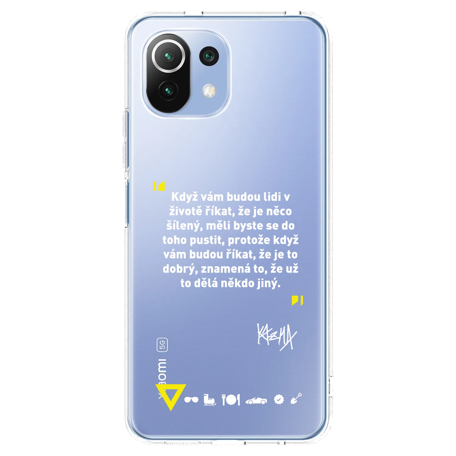 Picasee silikónový prehľadný obal pre Xiaomi 11 Lite 5G NE - Kazma - MĚLI BYSTE SE DO TOHO PUSTIT