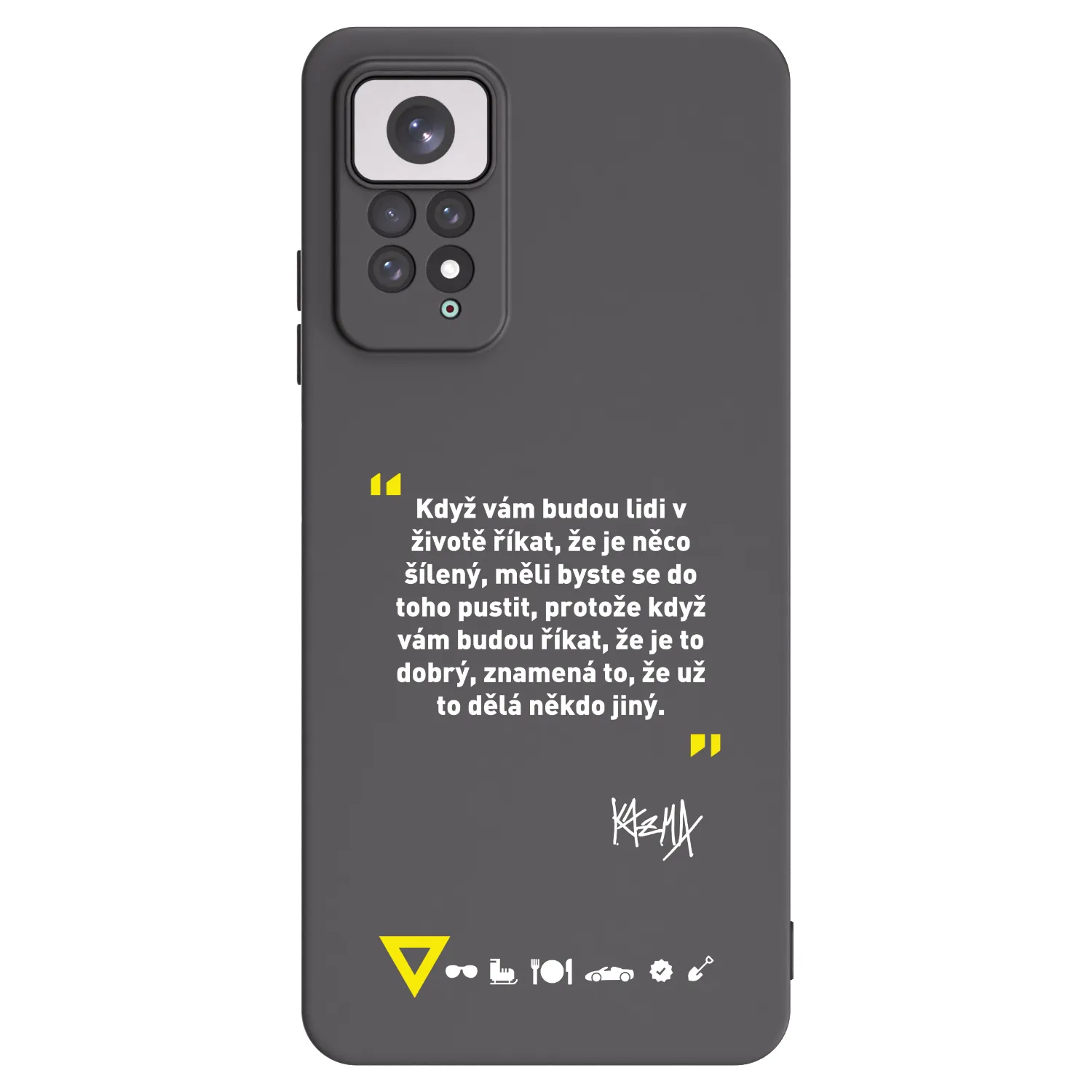 Picasee silikónový čierny obal pre Xiaomi Redmi Note 11 - Kazma - MĚLI BYSTE SE DO TOHO PUSTIT