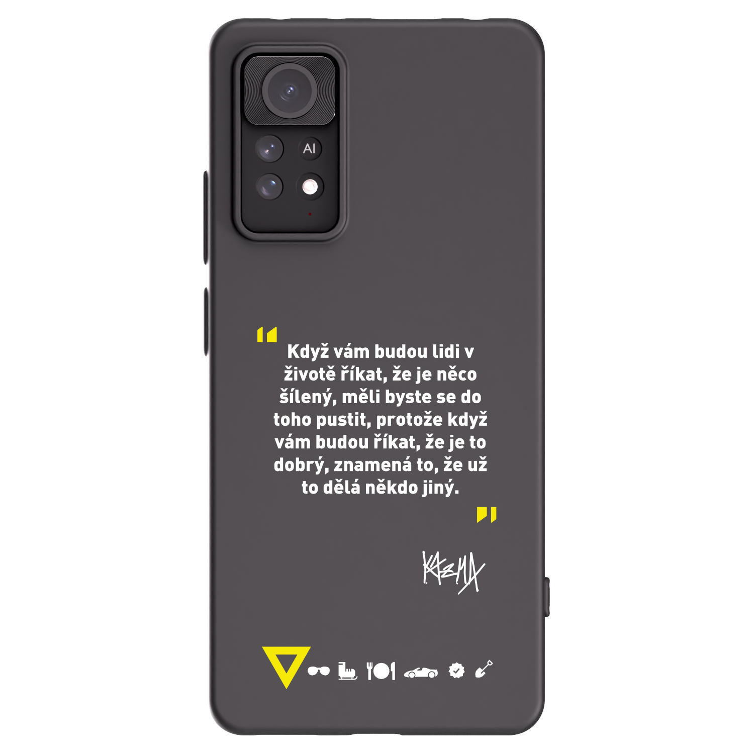 Picasee silikónový čierny obal pre Xiaomi Redmi Note 11 Pro - Kazma - MĚLI BYSTE SE DO TOHO PUSTIT