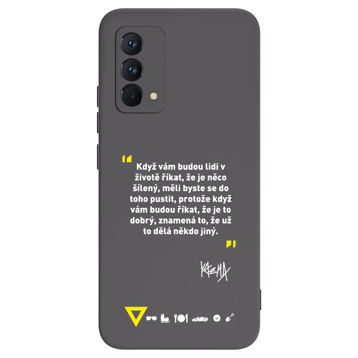 Picasee silikónový čierny obal pre Realme GT Master Edition 5G - Kazma - MĚLI BYSTE SE DO TOHO PUSTIT