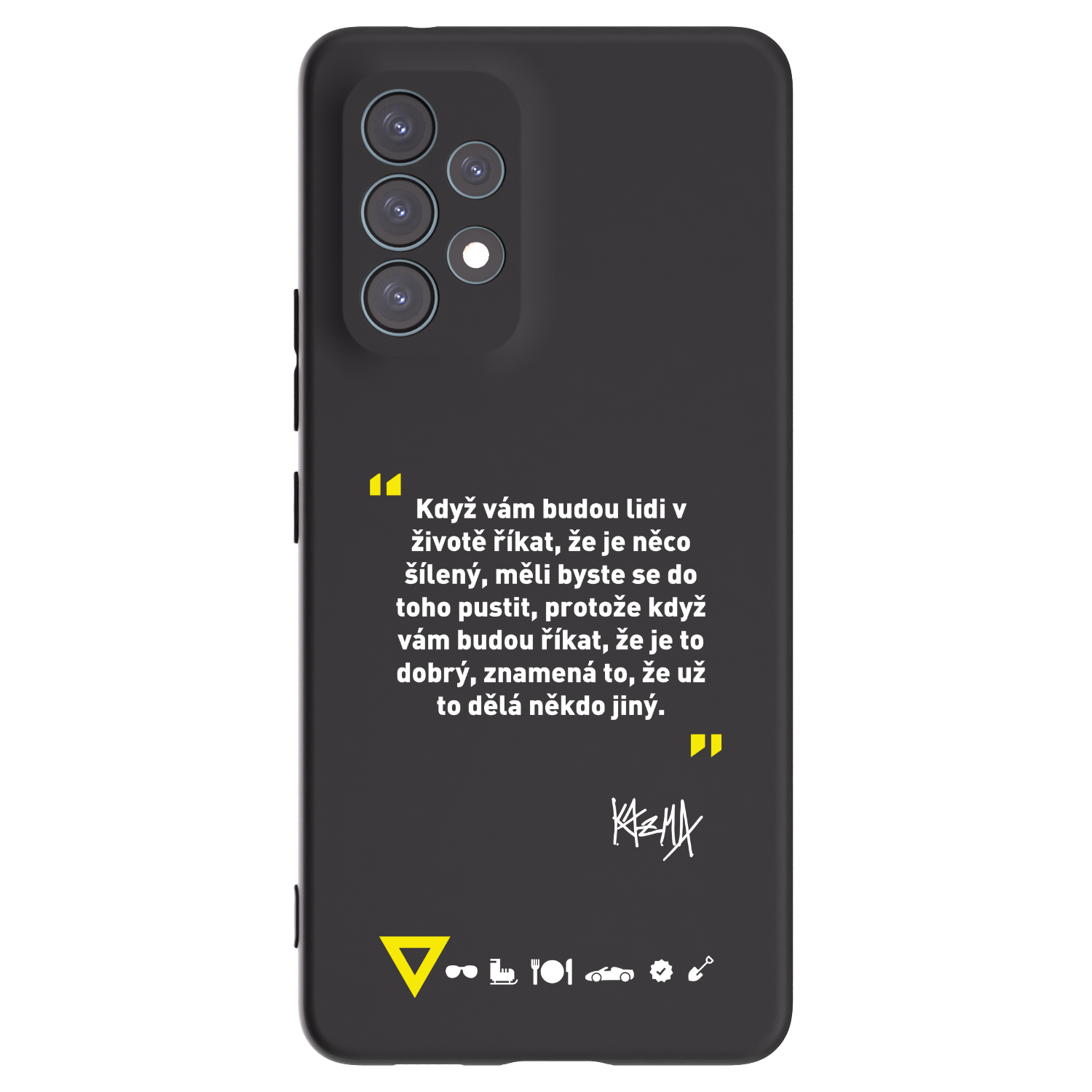 Picasee silikónový čierny obal pre Samsung Galaxy A53 5G A536 - Kazma - MĚLI BYSTE SE DO TOHO PUSTIT