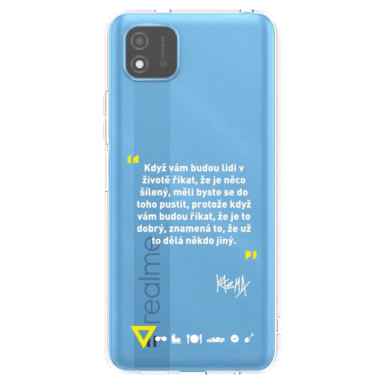 Picasee silikónový prehľadný obal pre Realme C11 (2021) - Kazma - MĚLI BYSTE SE DO TOHO PUSTIT