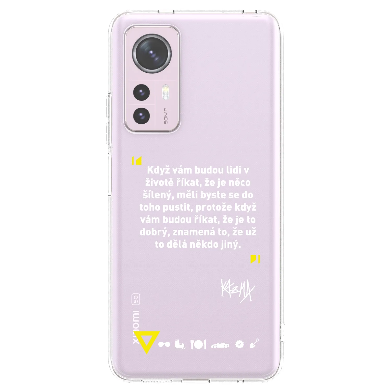 Picasee silikónový prehľadný obal pre Xiaomi 12 - Kazma - MĚLI BYSTE SE DO TOHO PUSTIT