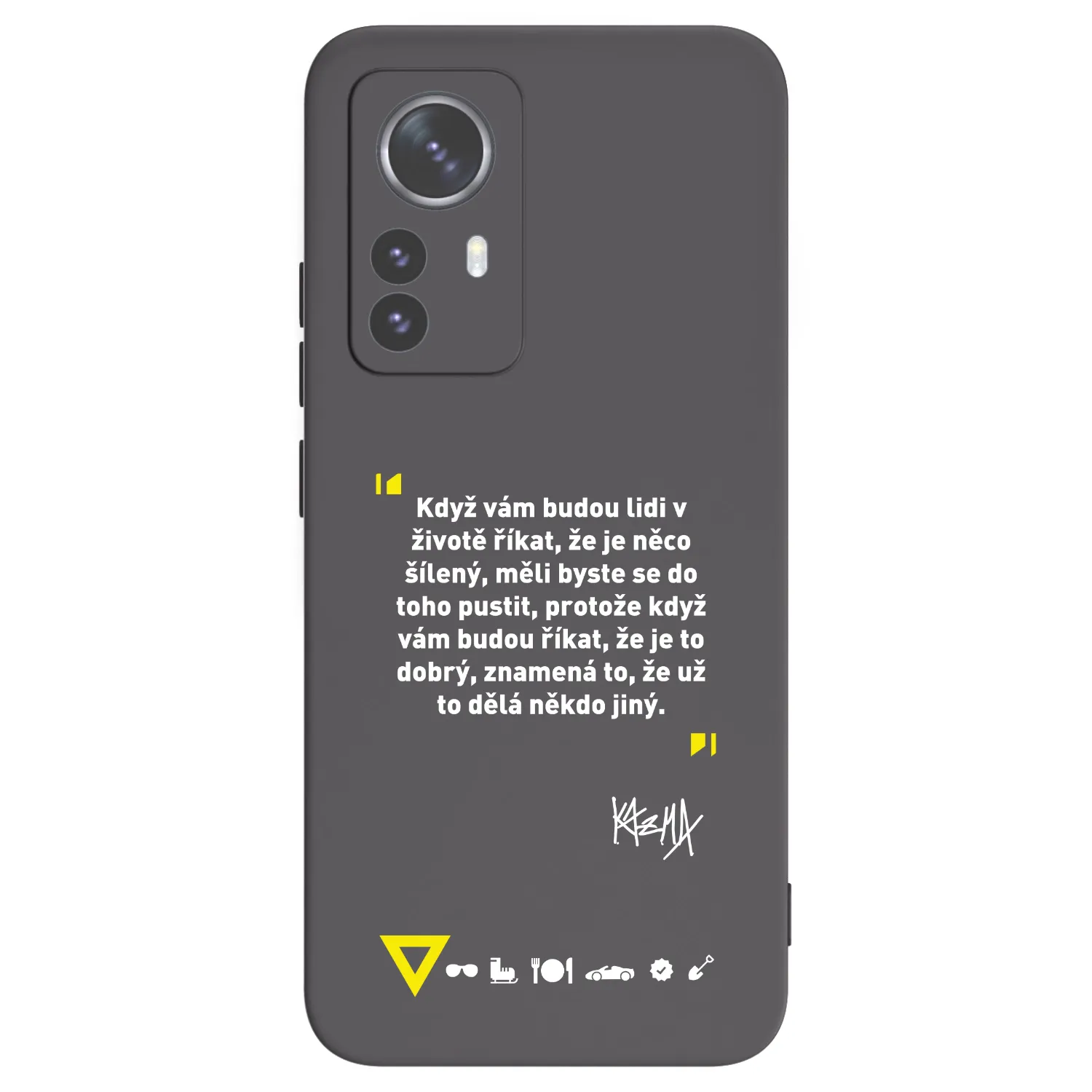 Picasee silikónový čierny obal pre Xiaomi 12 Pro - Kazma - MĚLI BYSTE SE DO TOHO PUSTIT