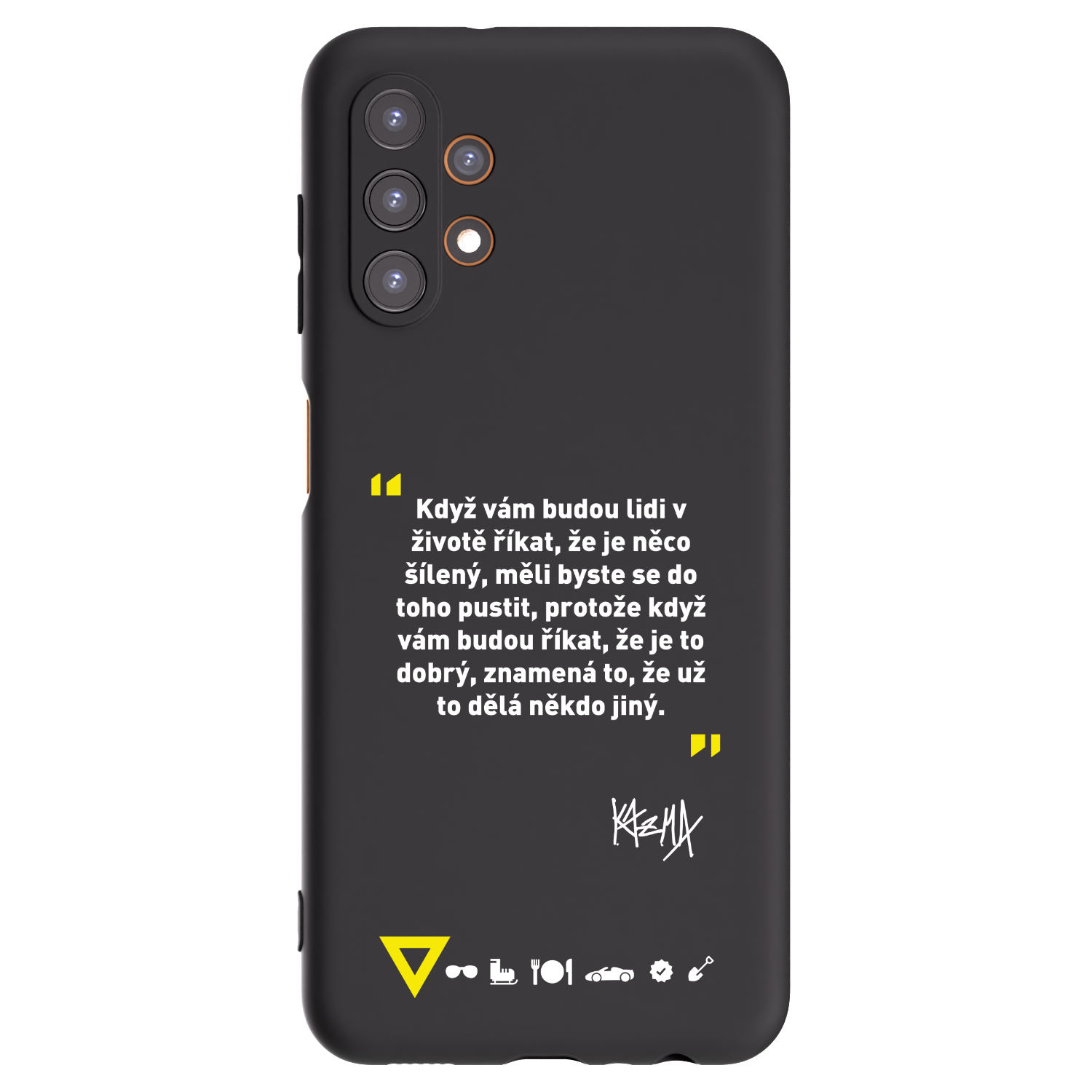 Picasee silikónový čierny obal pre Samsung Galaxy A13 4G A135 - Kazma - MĚLI BYSTE SE DO TOHO PUSTIT