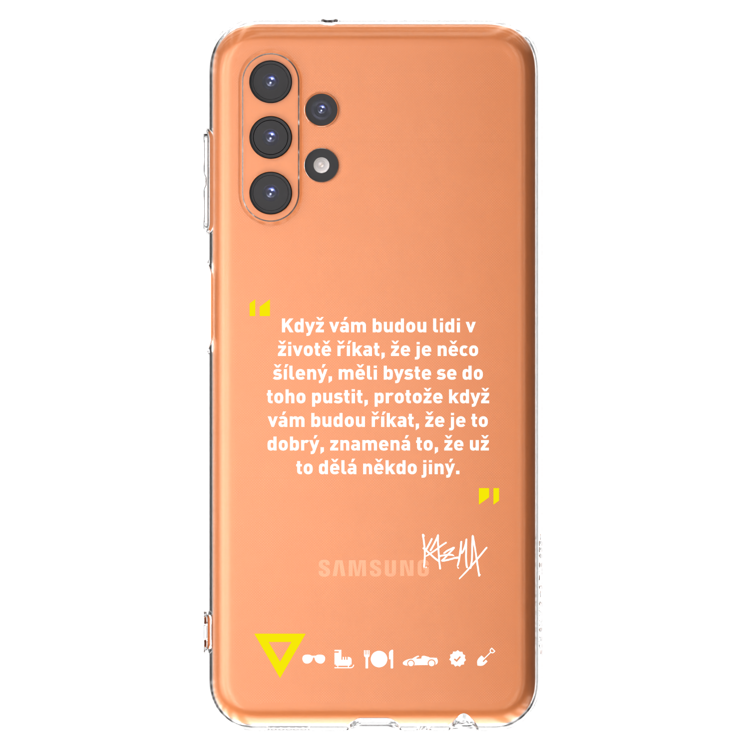 Picasee silikónový prehľadný obal pre Samsung Galaxy A13 4G A135 - Kazma - MĚLI BYSTE SE DO TOHO PUSTIT