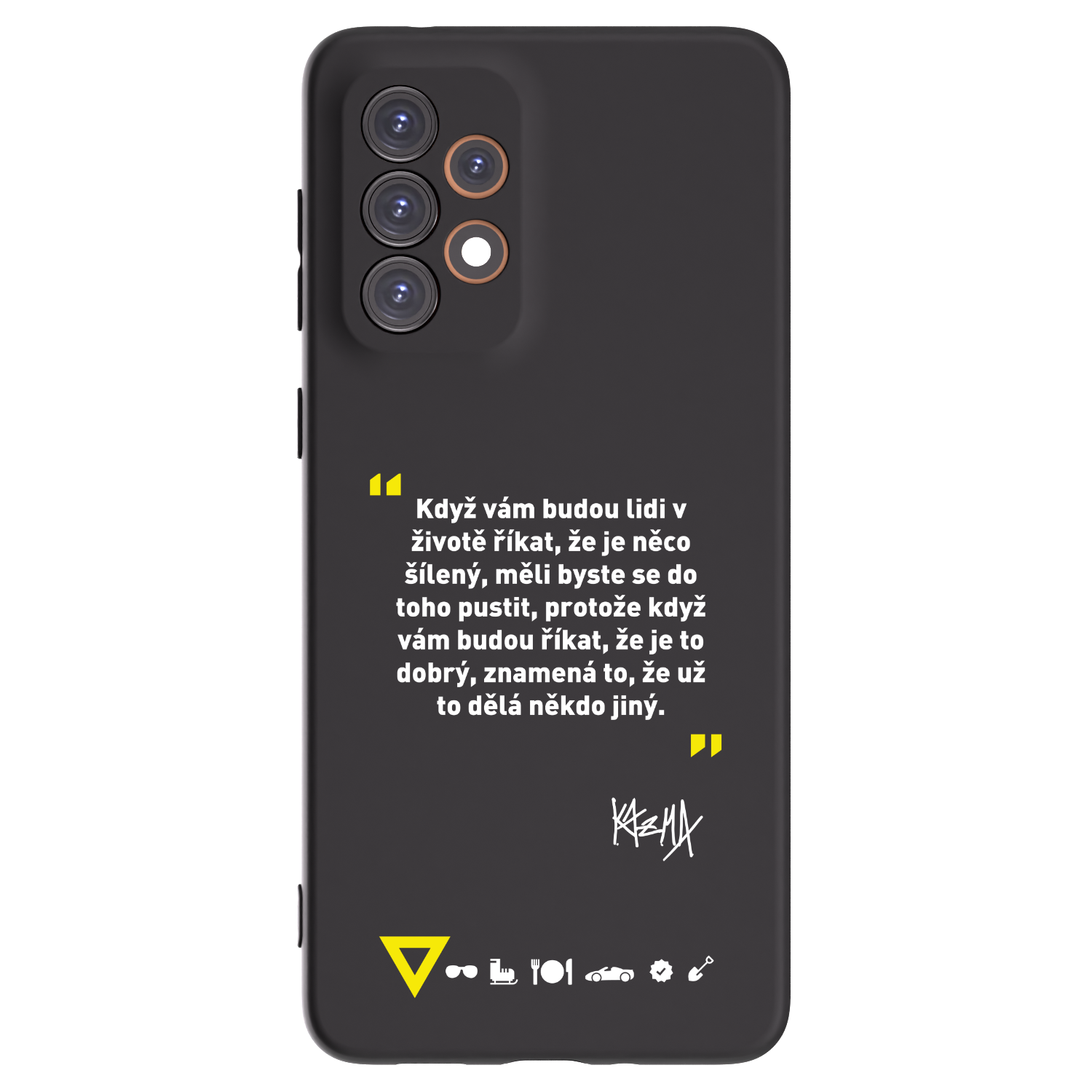Picasee silikónový čierny obal pre Samsung Galaxy A33 5G A336 - Kazma - MĚLI BYSTE SE DO TOHO PUSTIT