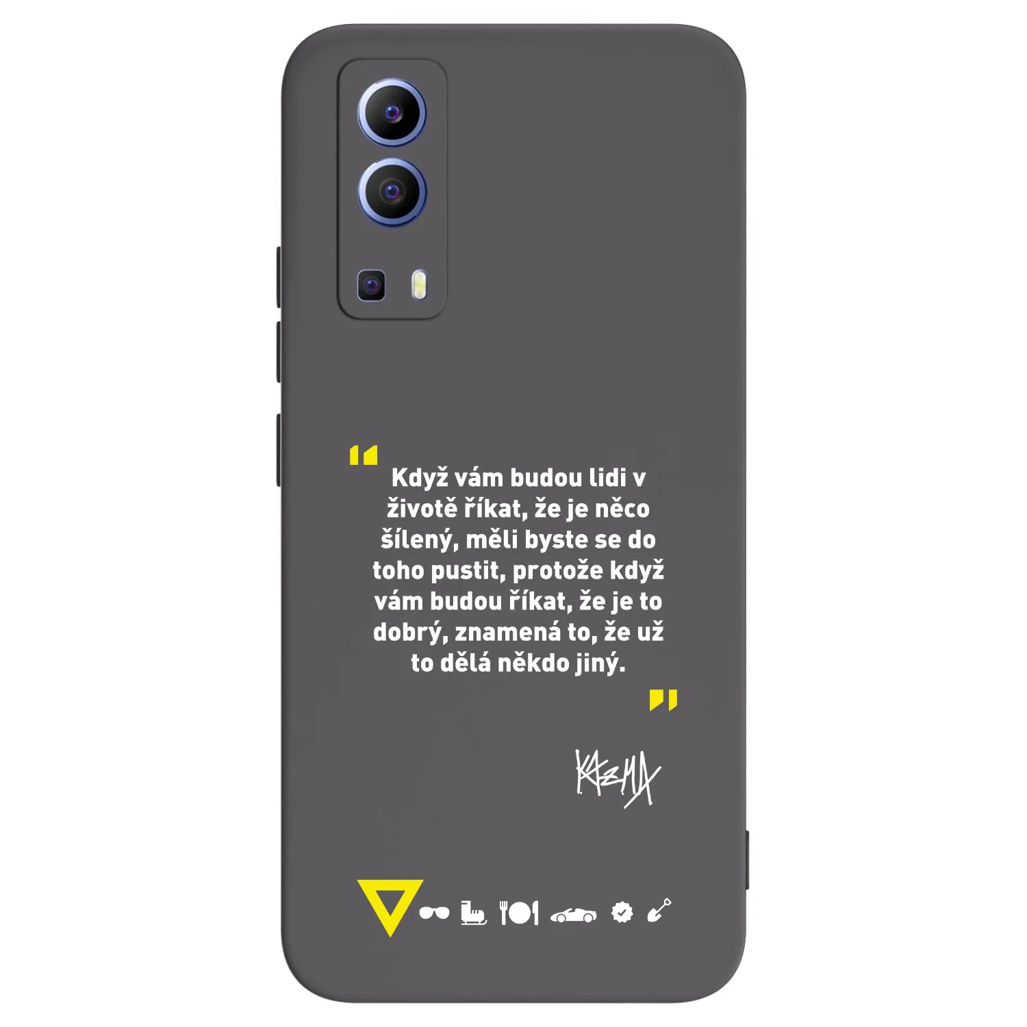 Picasee silikónový čierny obal pre Vivo Y52 5G - Kazma - MĚLI BYSTE SE DO TOHO PUSTIT