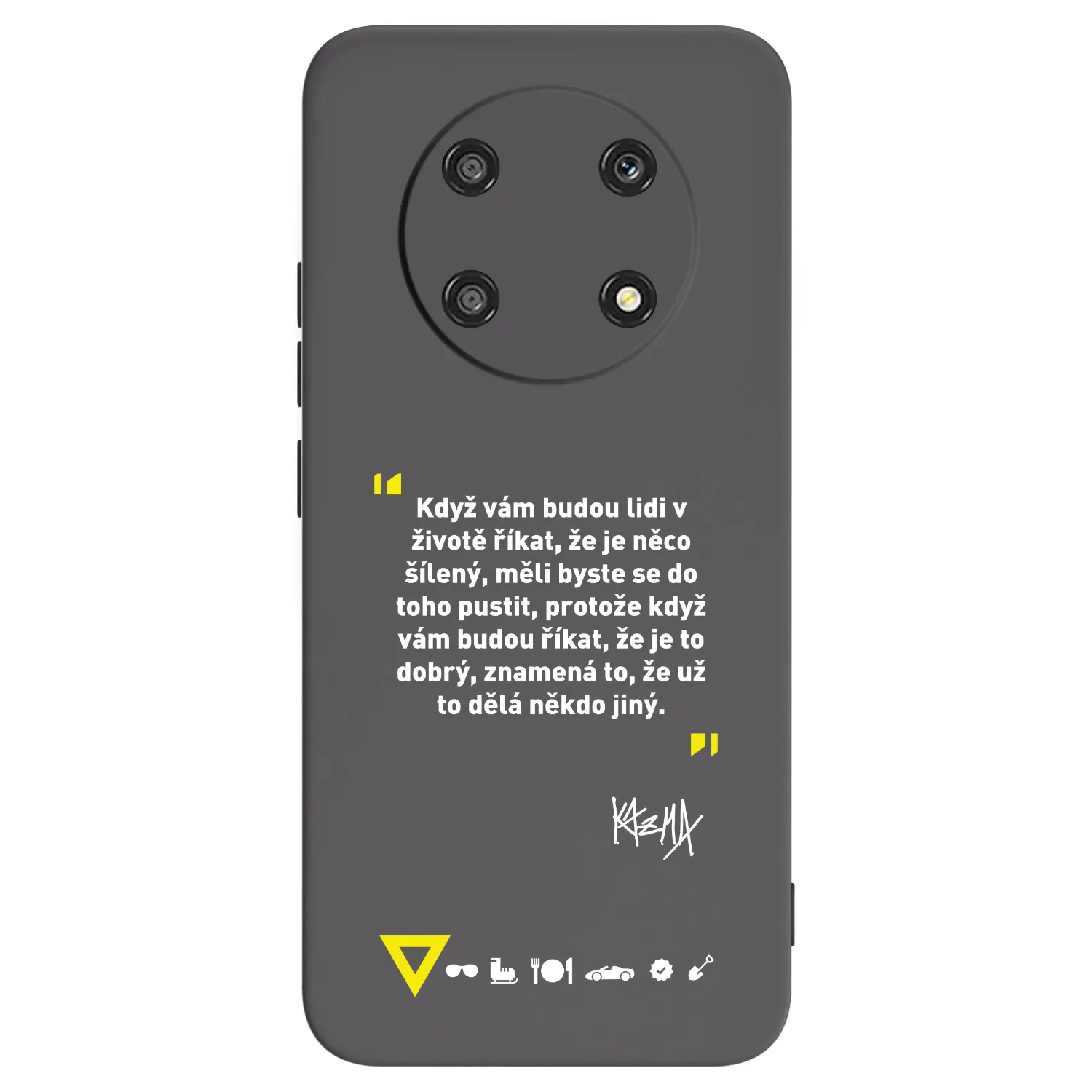 Picasee silikónový čierny obal pre Honor Magic4 Lite 5G - Kazma - MĚLI BYSTE SE DO TOHO PUSTIT