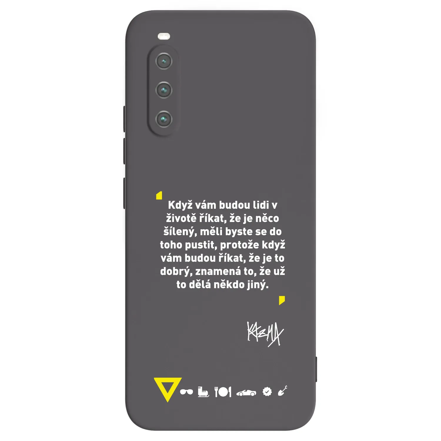 Picasee silikónový čierny obal pre Sony Xperia 10 IV 5G - Kazma - MĚLI BYSTE SE DO TOHO PUSTIT